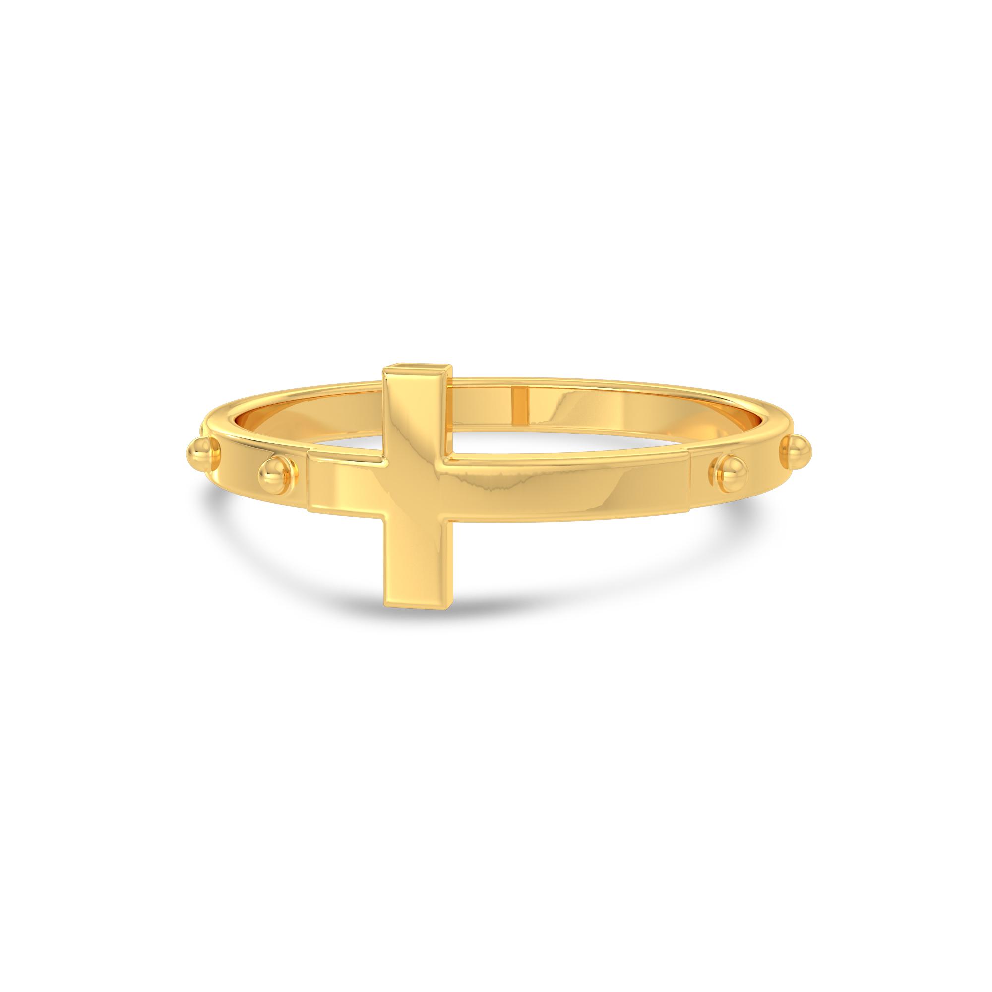 Golden Faith Rosary Ring , 13