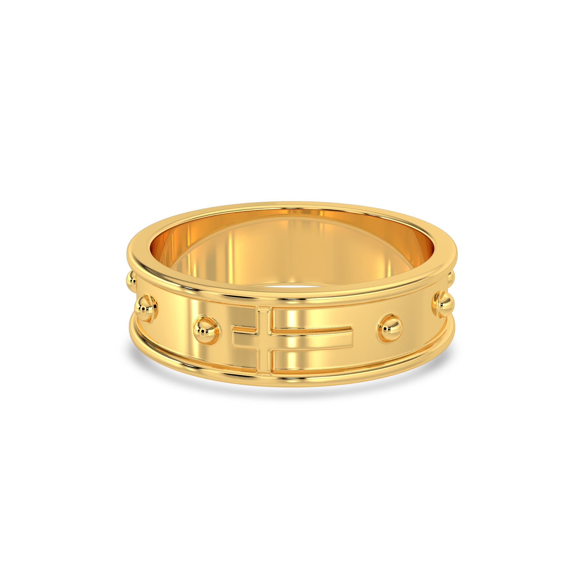 Golden Faith Rosary Ring , 13