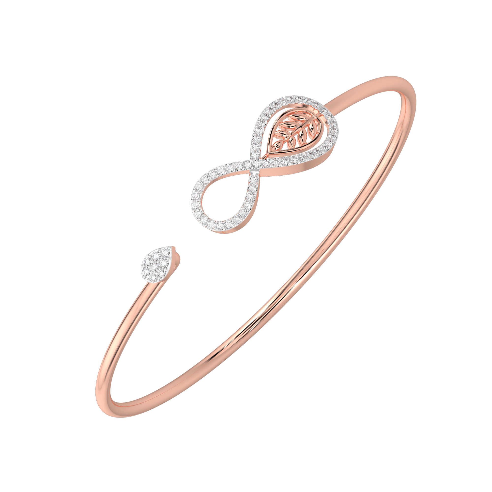 Infinity Leaf Bangle , 2.3