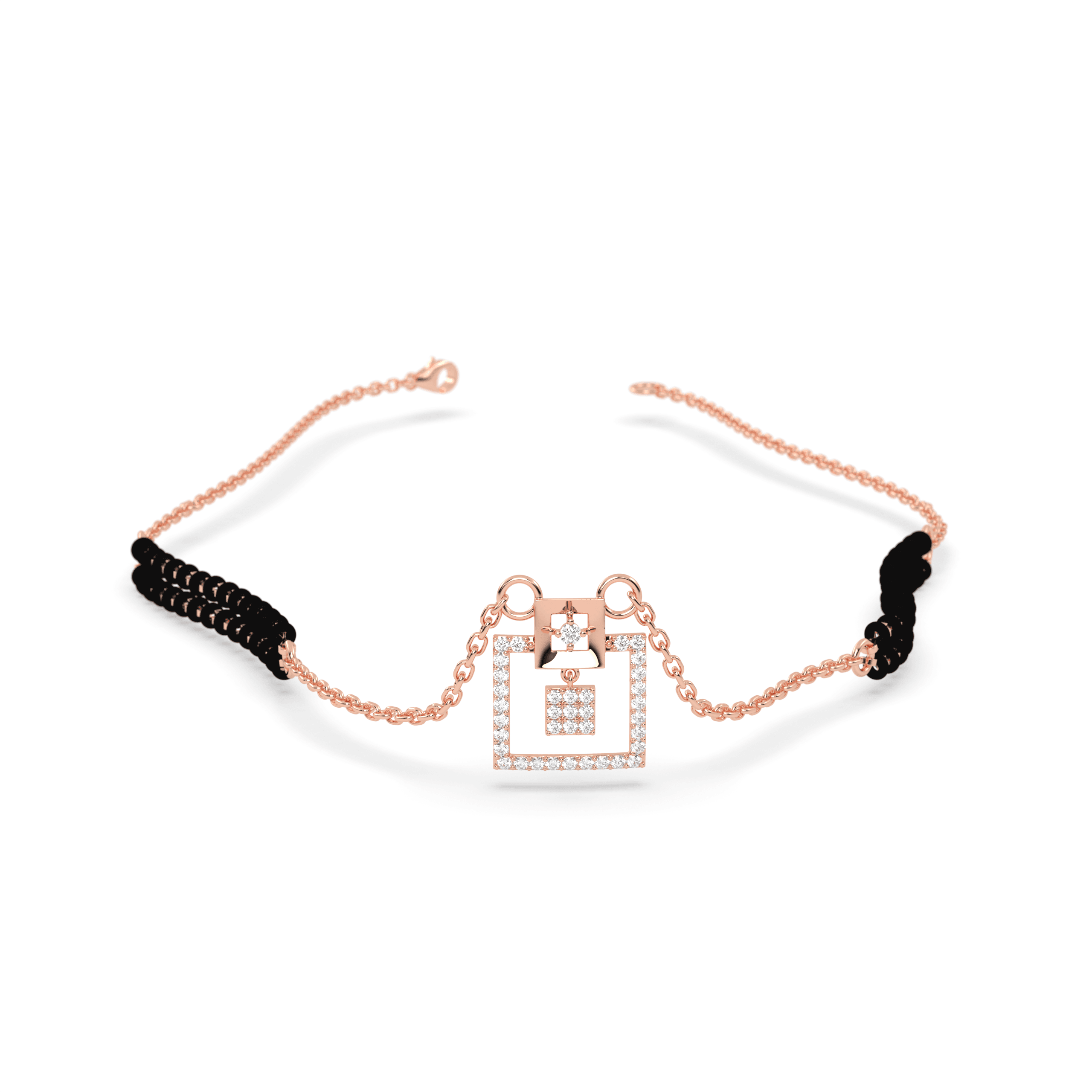 Geometric cz stone  Mangalsutra , 