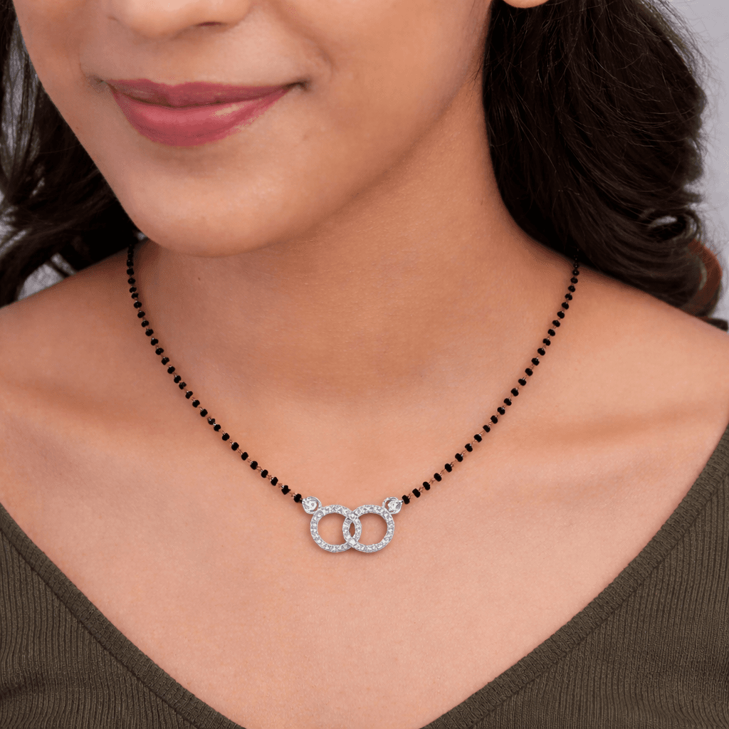 Eternal Circles cz stone  Mangalsutra , 