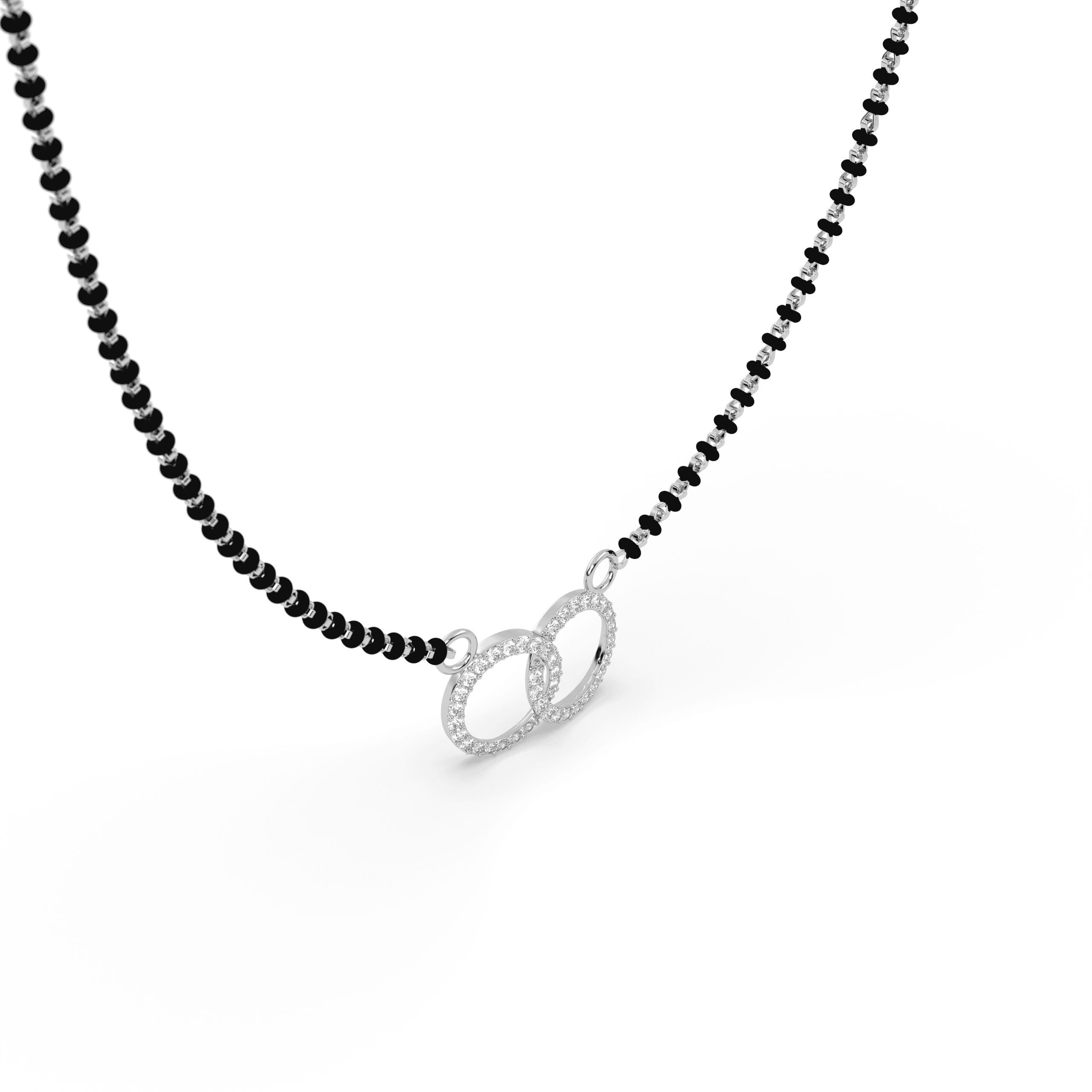 Eternal Circles cz stone  Mangalsutra , 