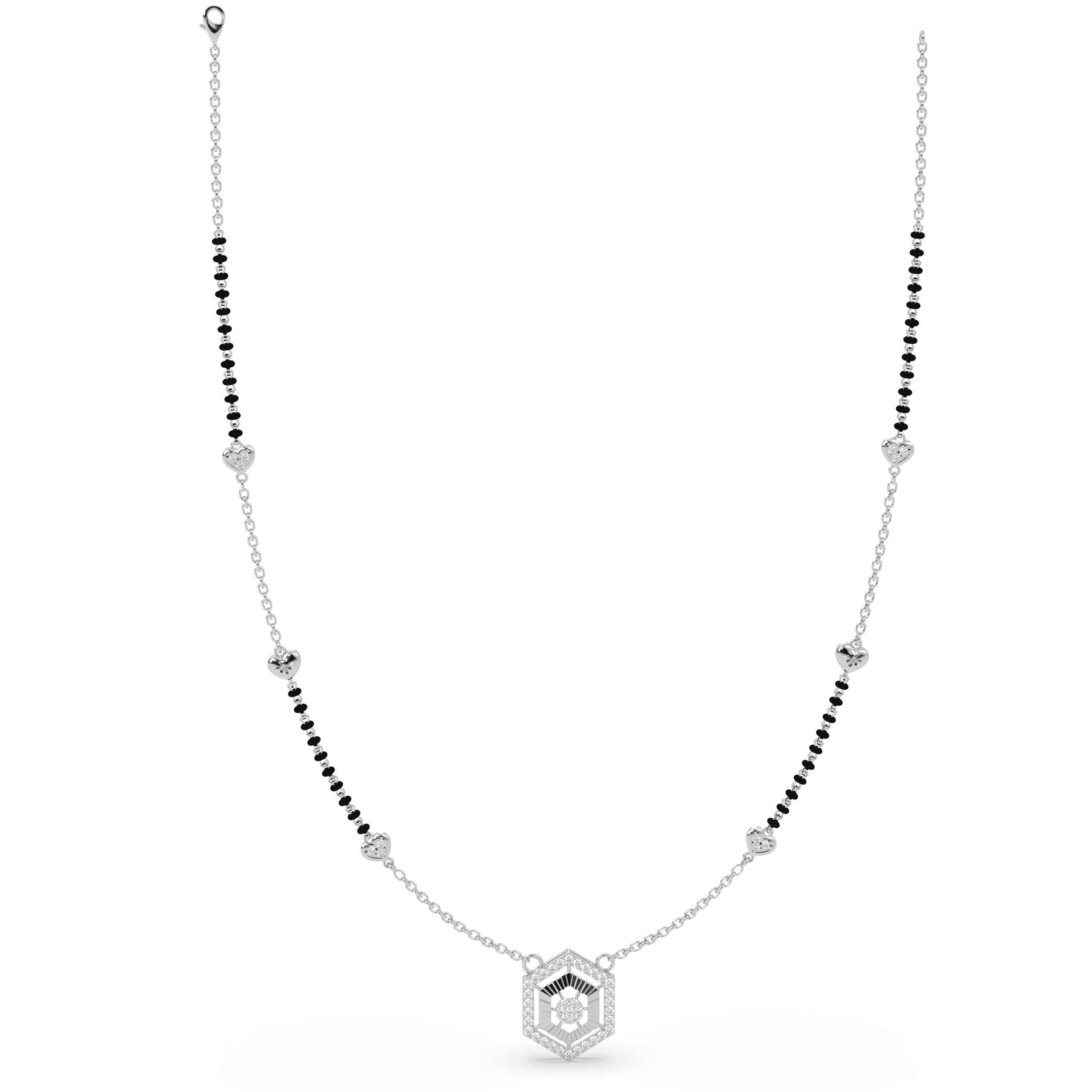 Geometric Hexagon Mangalsutra , 