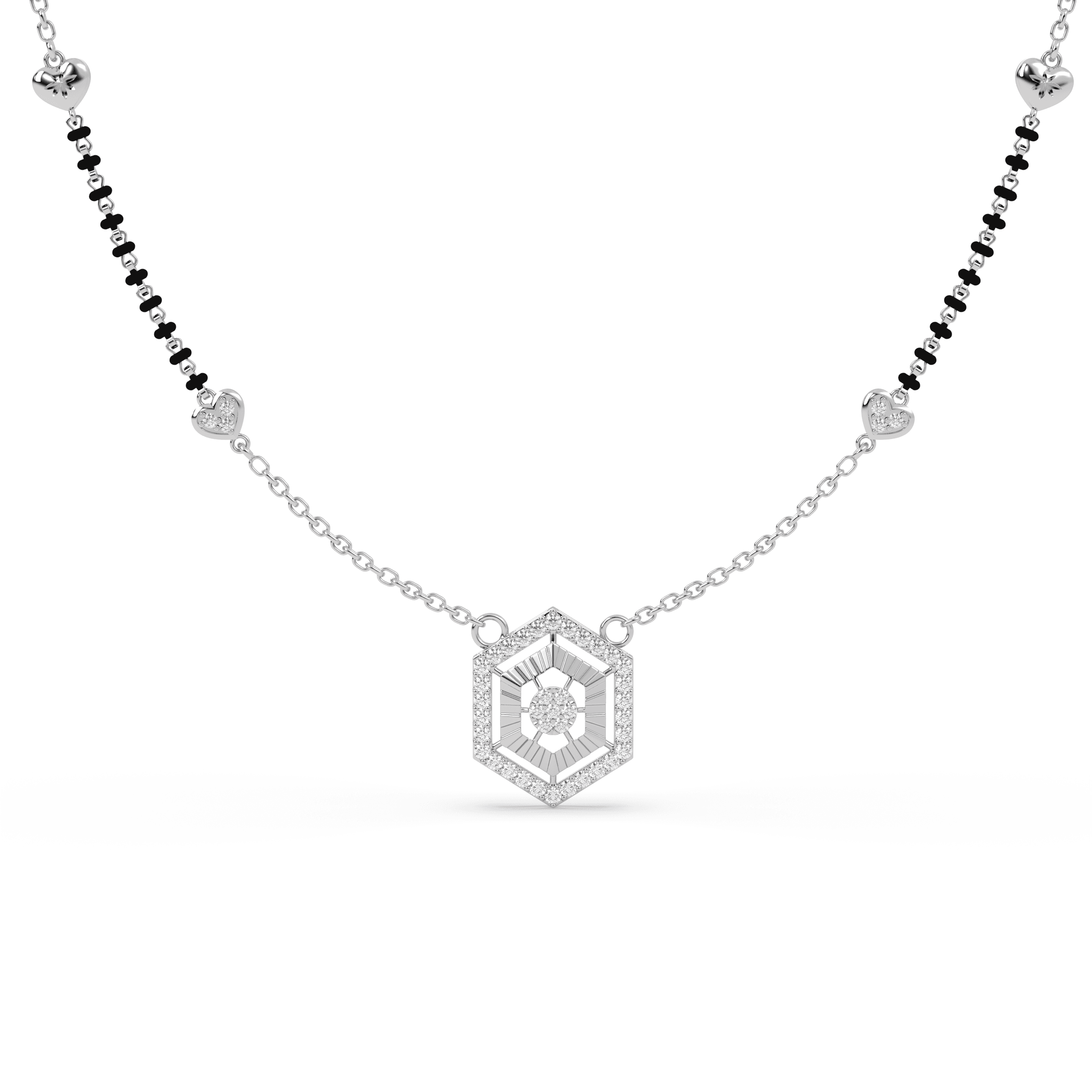 Geometric Hexagon Mangalsutra , 