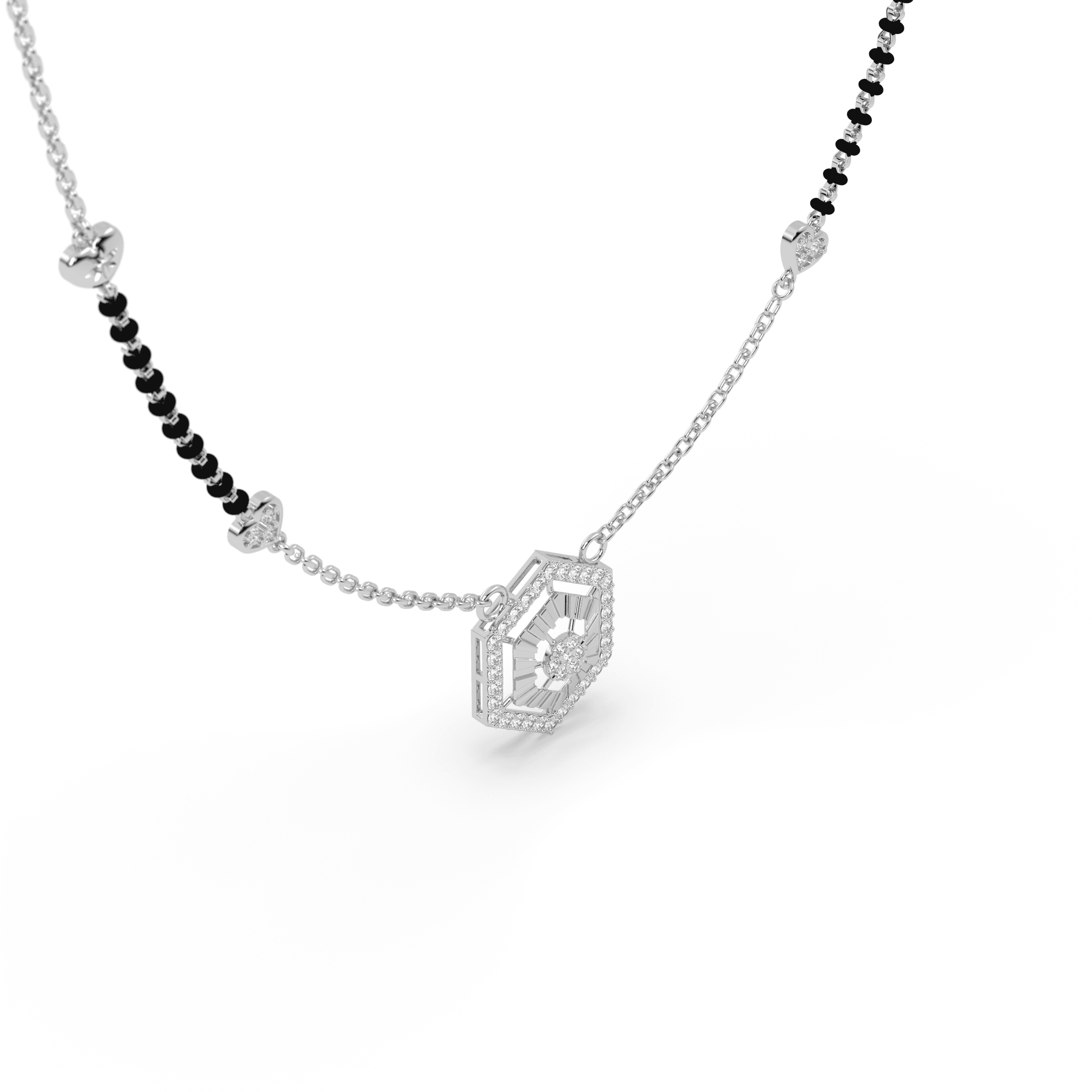 Geometric Hexagon Mangalsutra , 