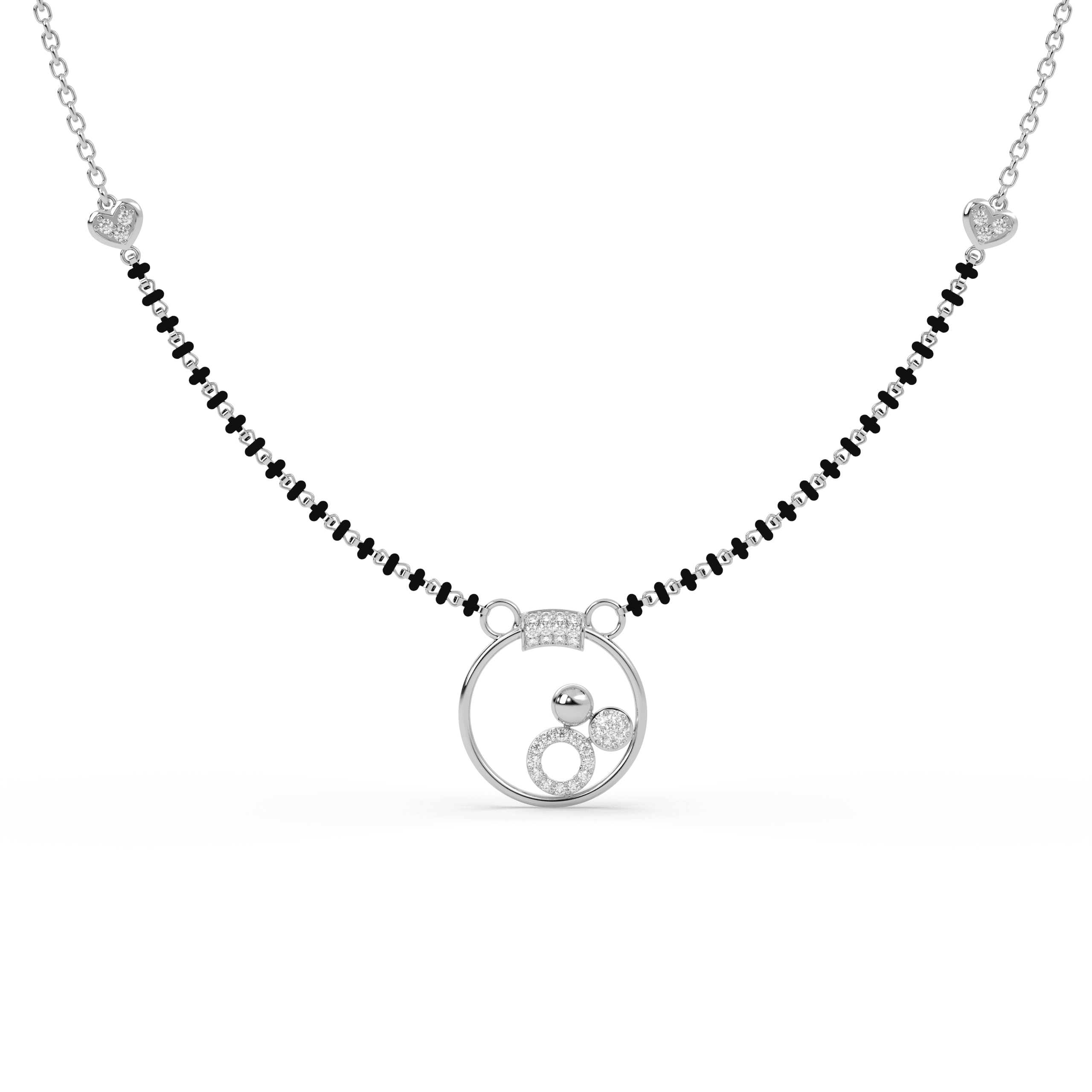 Eternal Circle cz stone  Mangalsutra , 