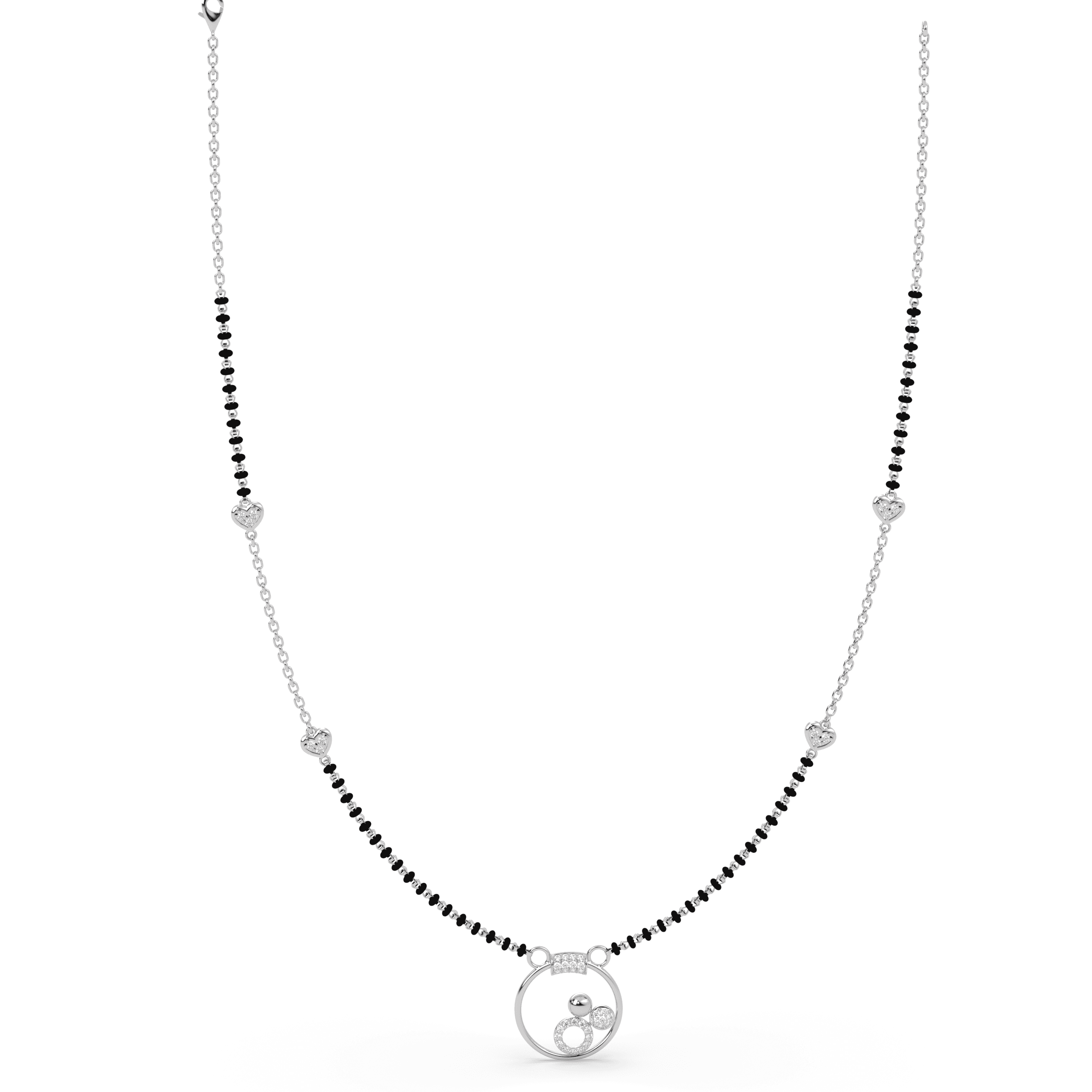 Eternal Circle cz stone  Mangalsutra , 