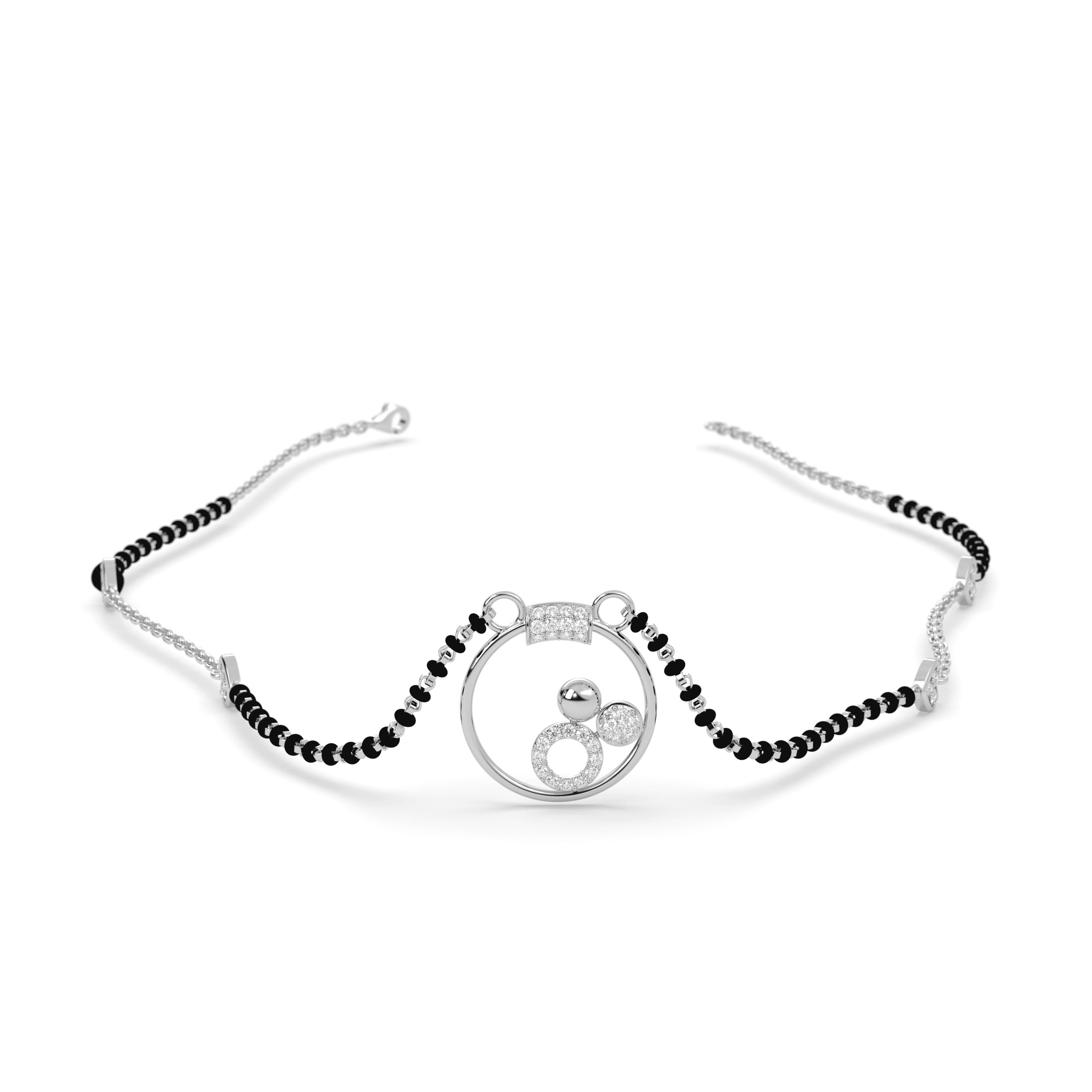Eternal Circle cz stone  Mangalsutra , 