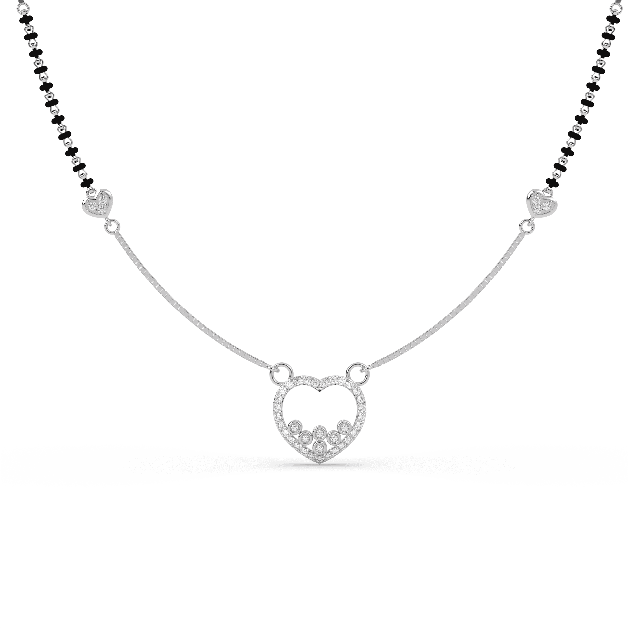 Eternal Circle cz stone  Mangalsutra , 