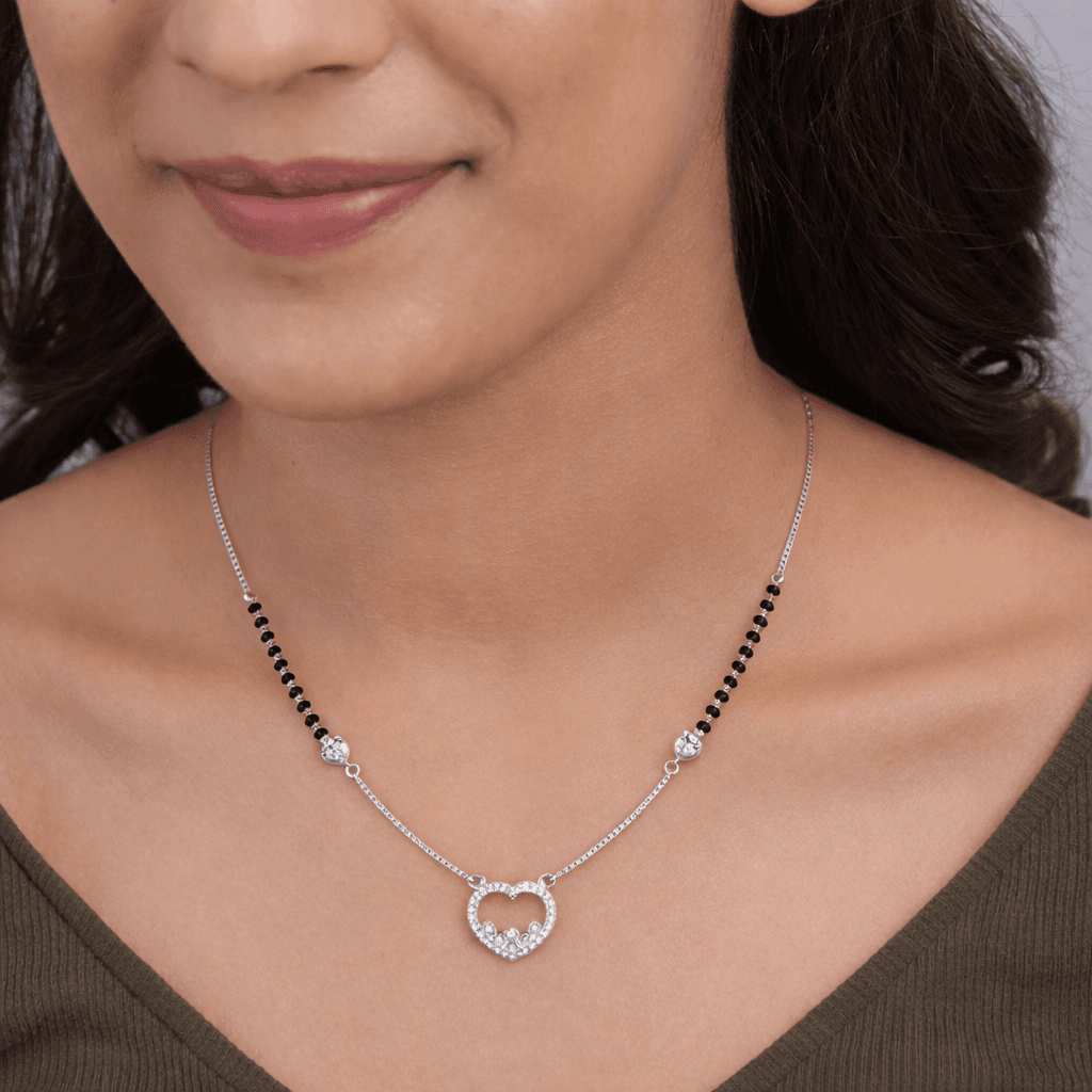 Eternal Circle cz stone  Mangalsutra , 