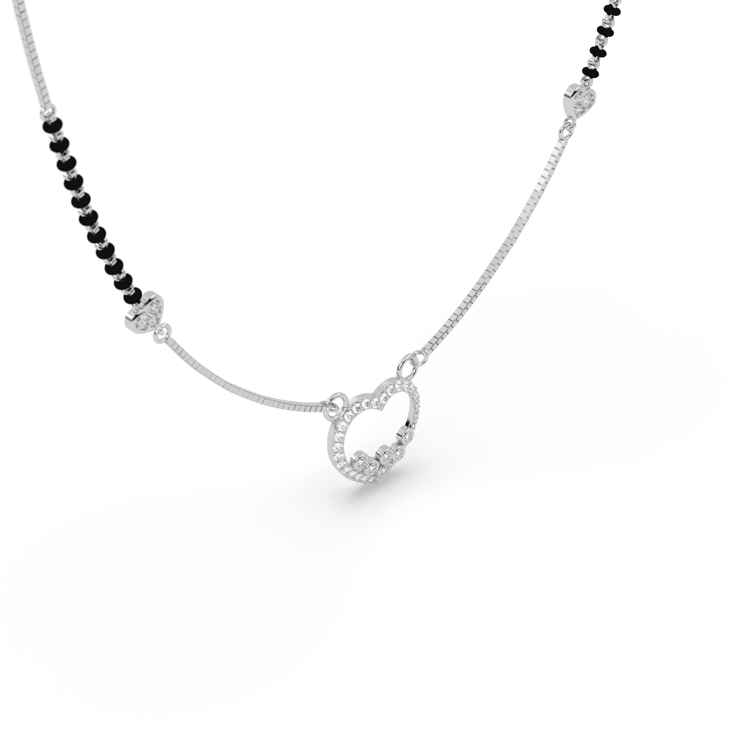 Eternal Circle cz stone  Mangalsutra , 