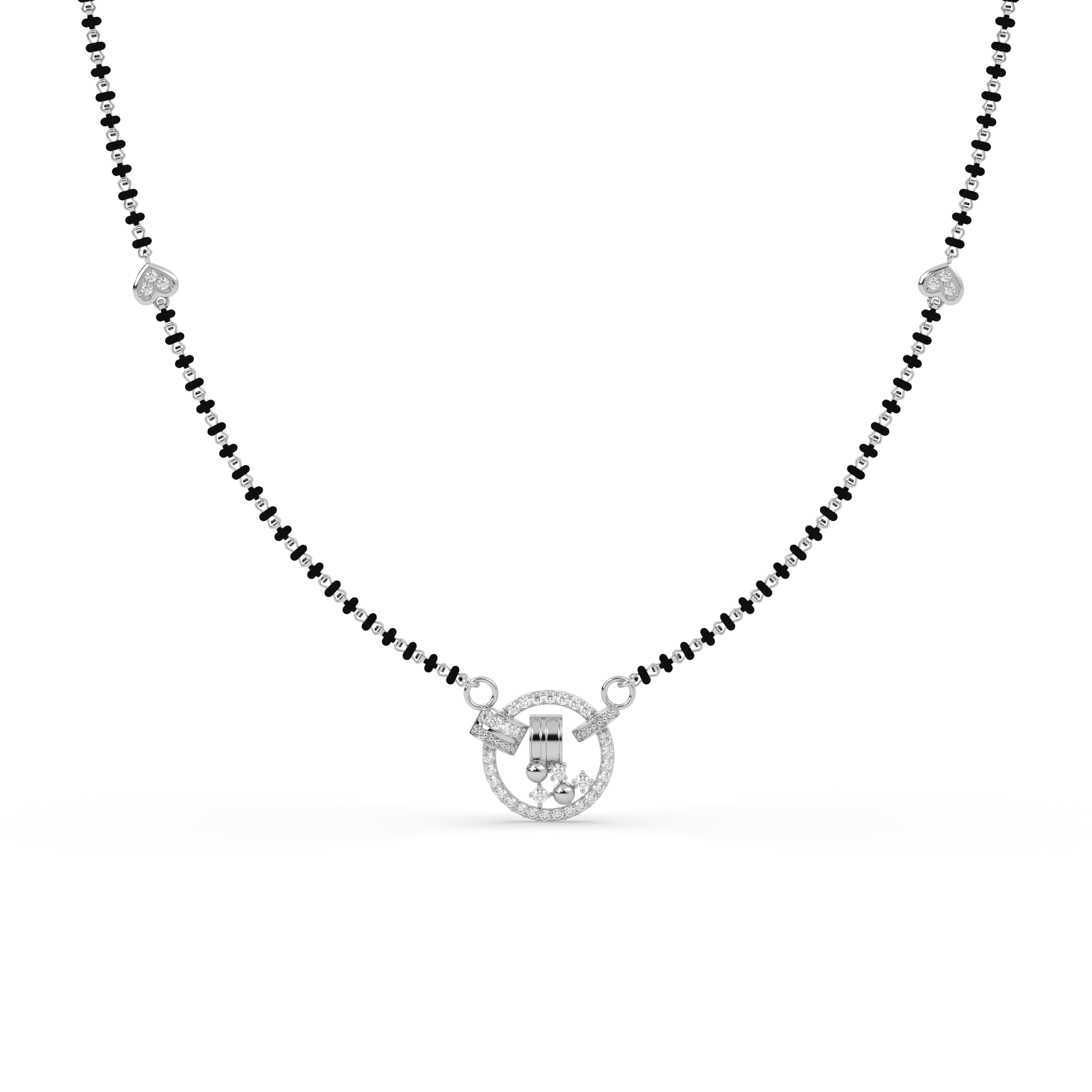 Eternal Circle cz stone  Mangalsutra , 