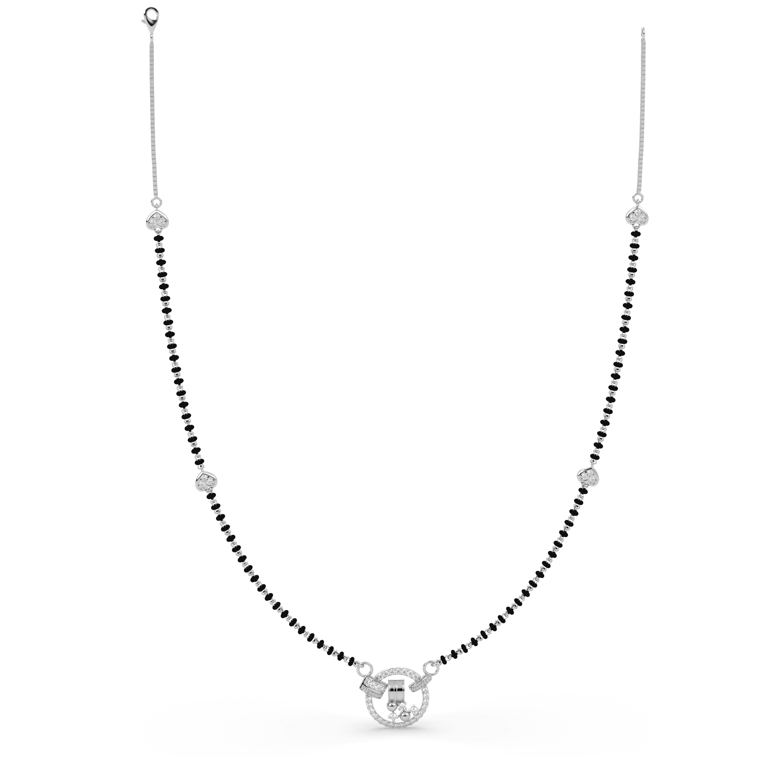 Eternal Circle cz stone  Mangalsutra , 