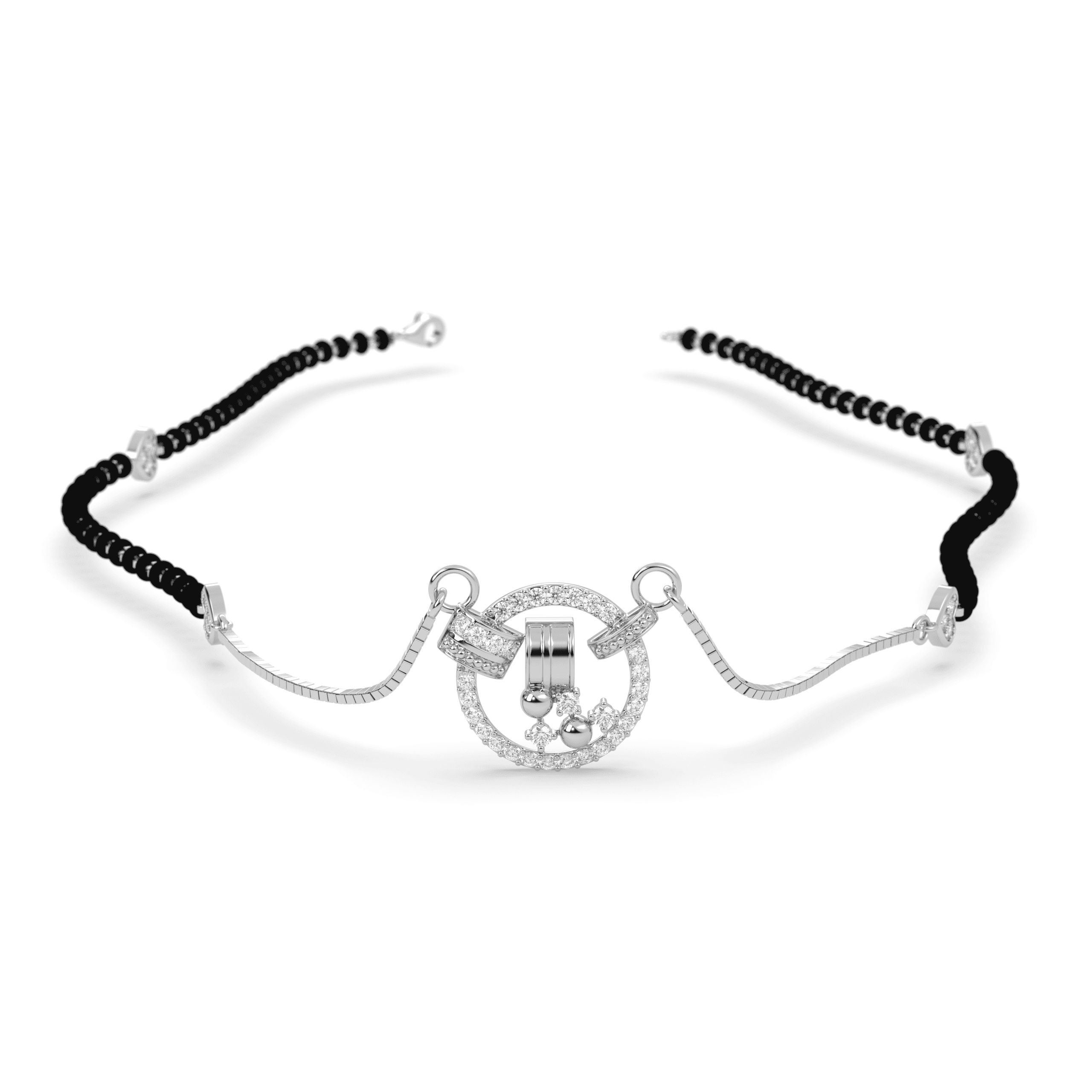 Eternal Circle cz stone  Mangalsutra , 