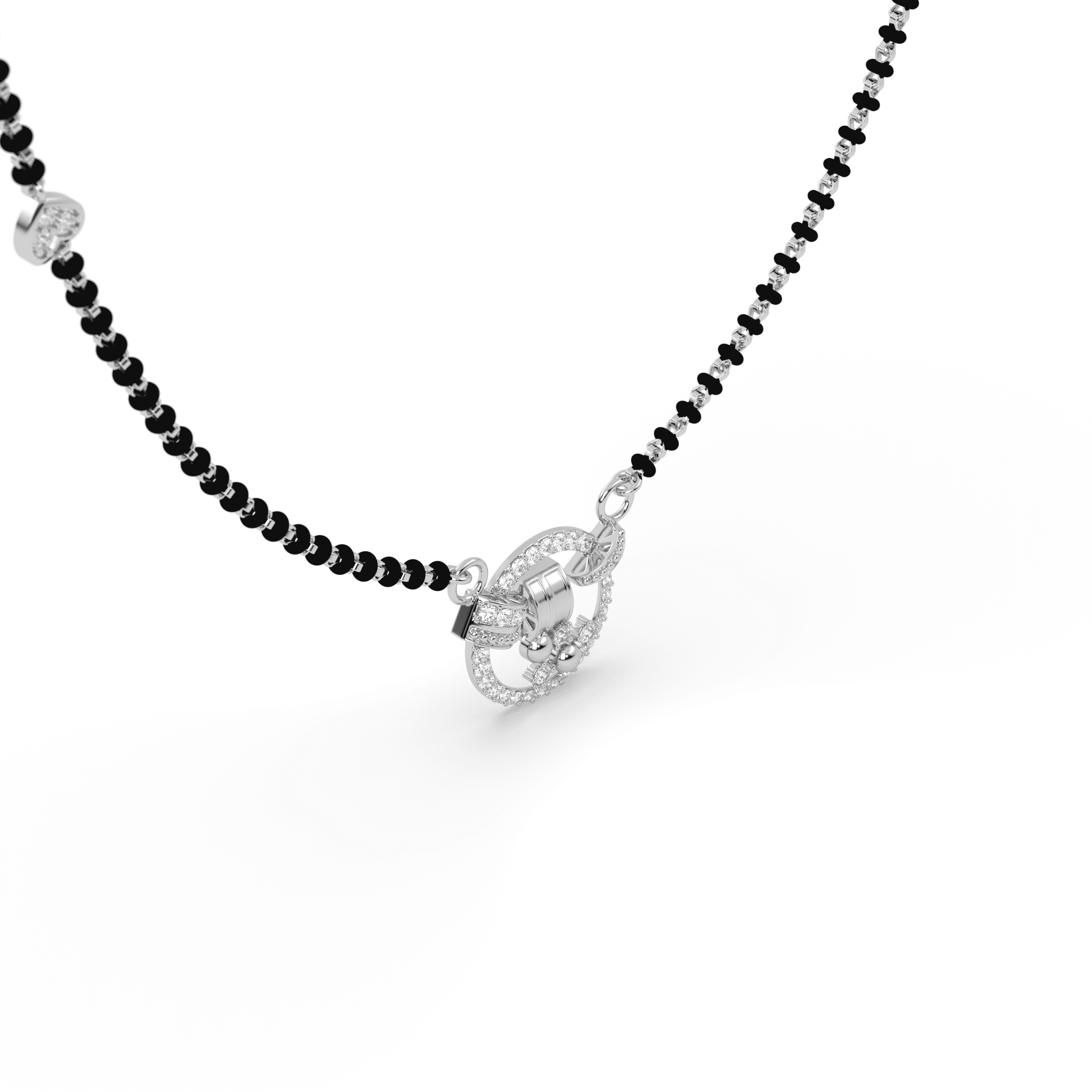 Eternal Circle cz stone  Mangalsutra , 