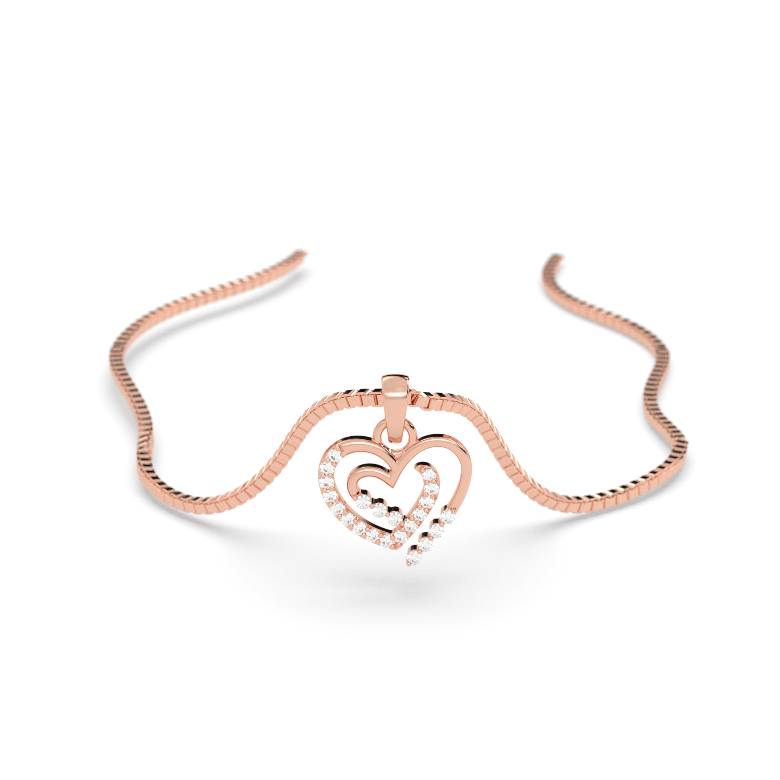 Aria Double Heart Pendant , 
