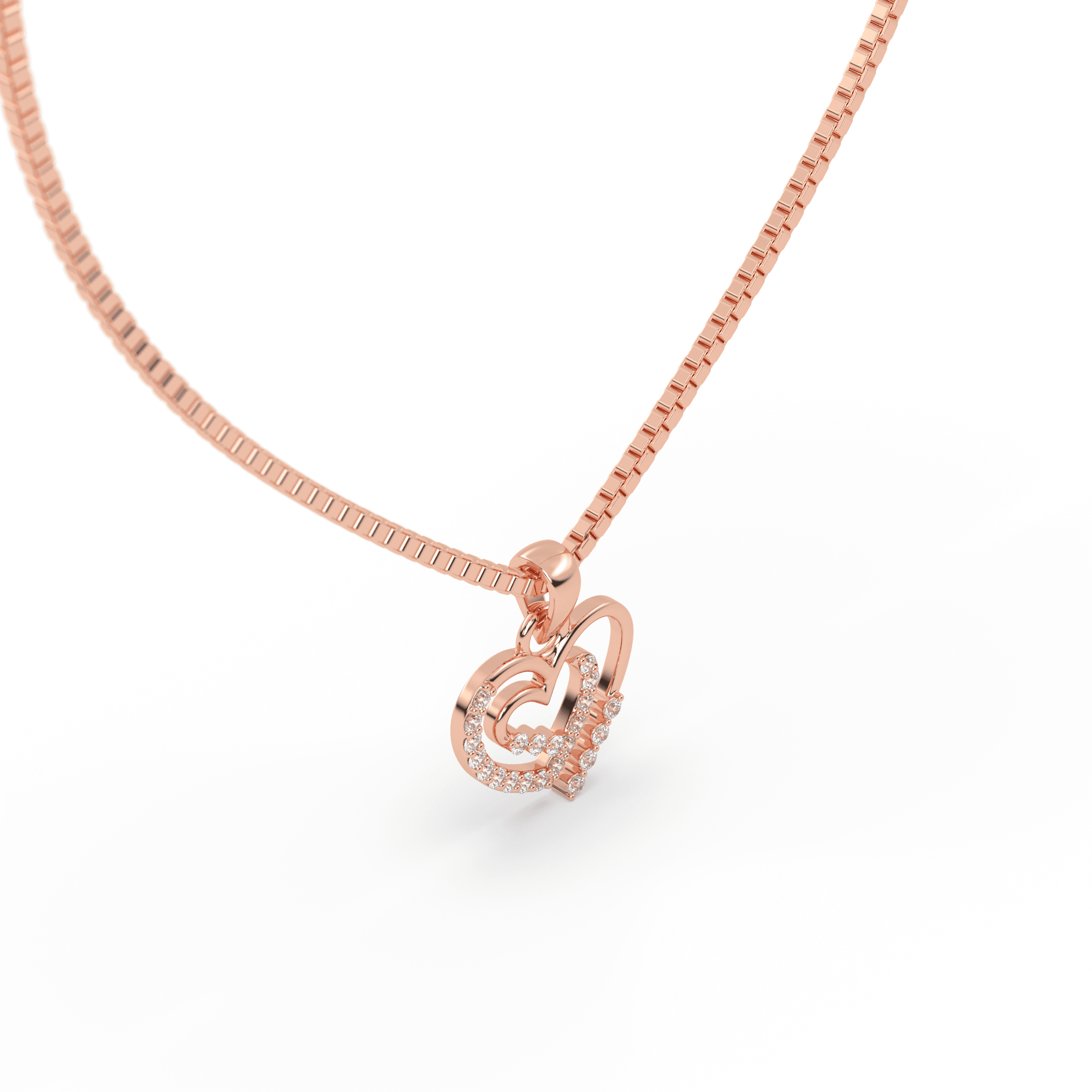 Aria Double Heart Pendant , 