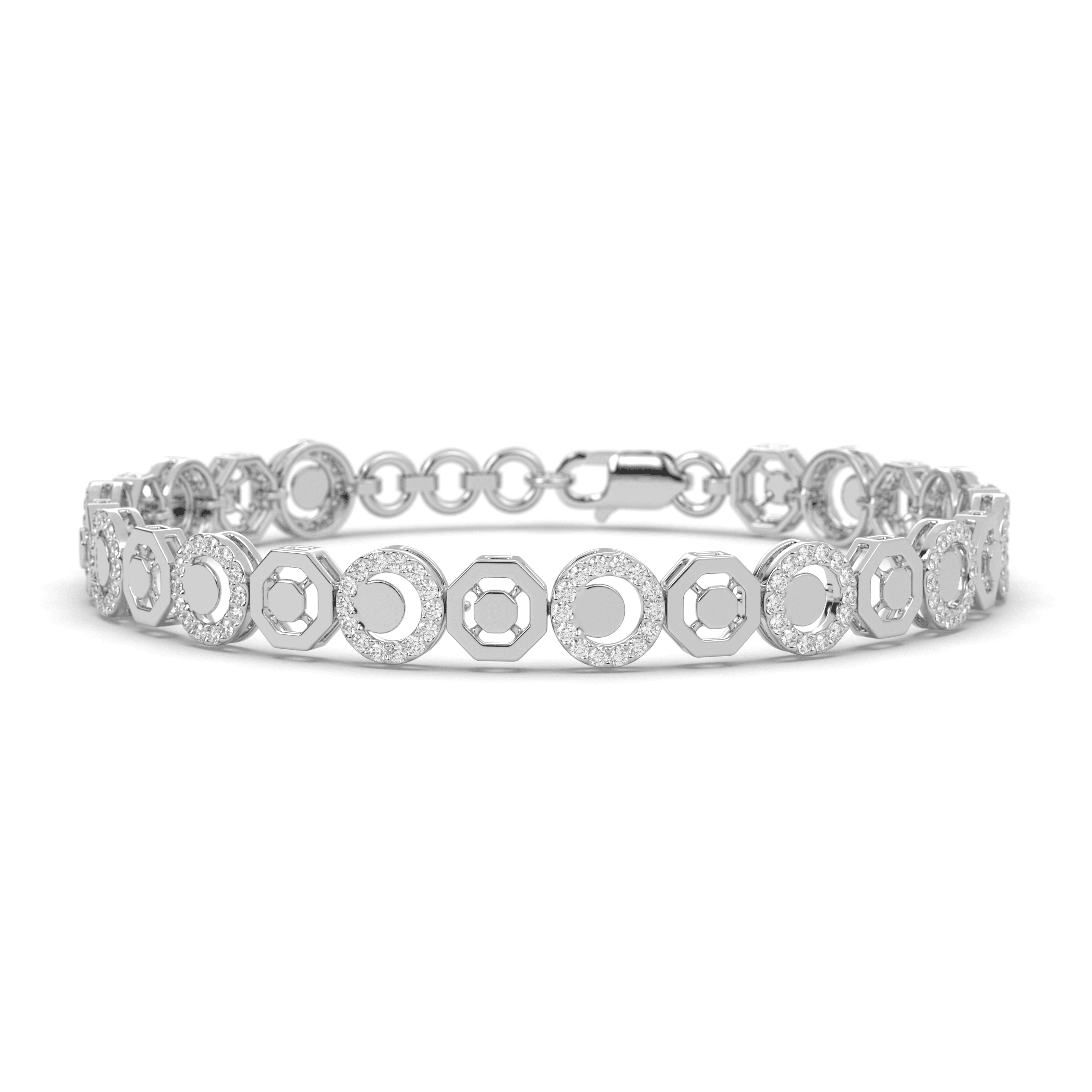 Circle Link Chain Bracelet , 