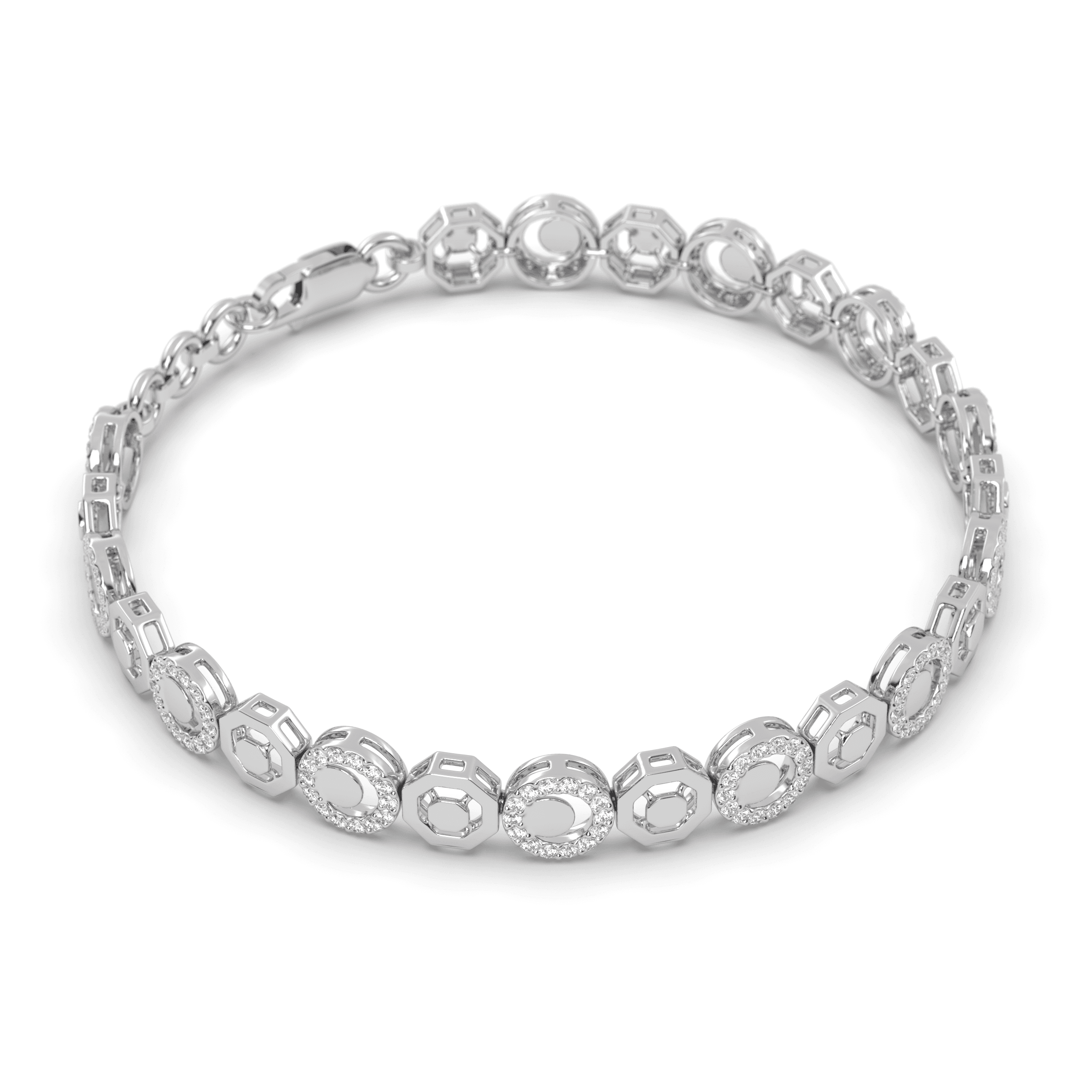 Circle Link Chain Bracelet , 