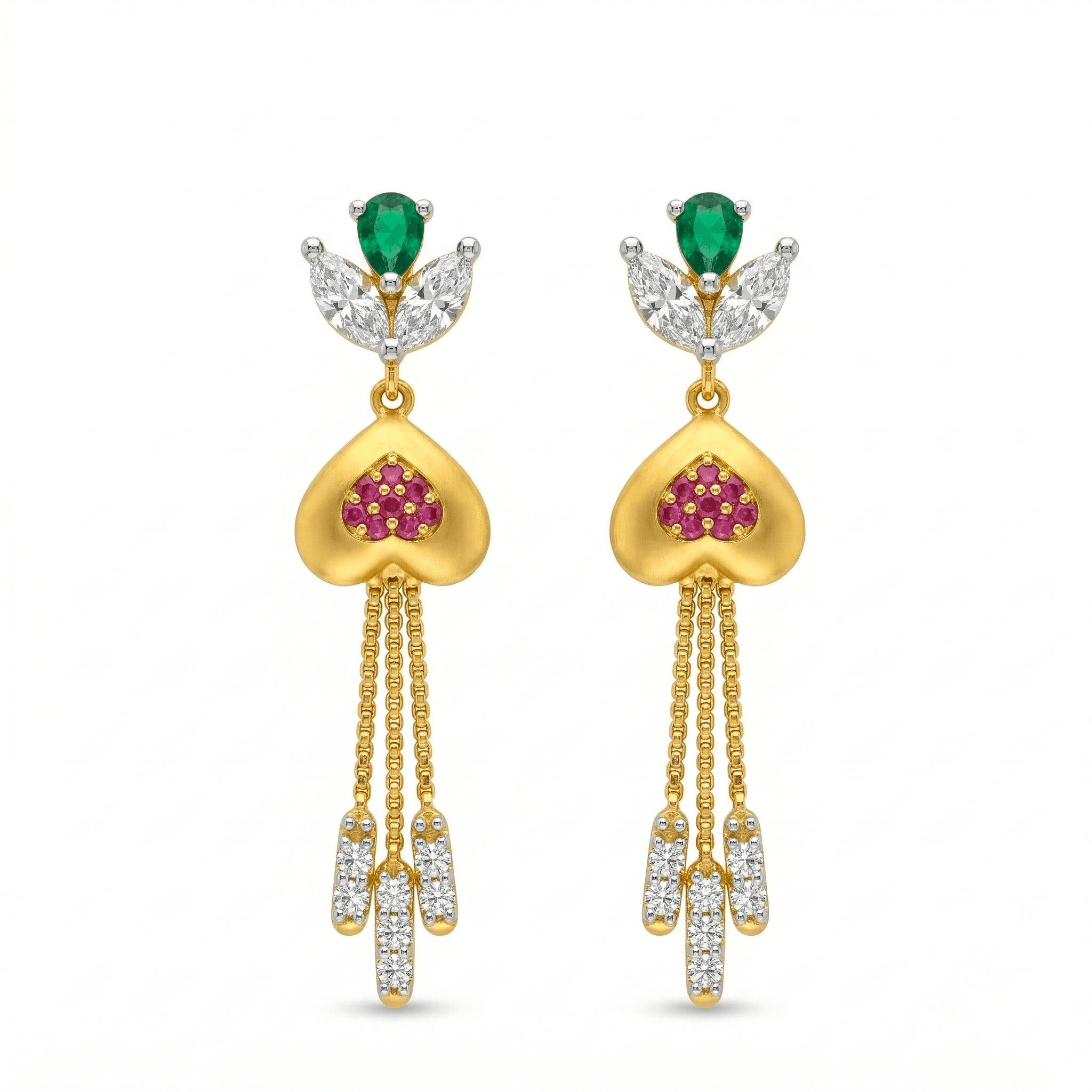 Radiant Regal Drop Earrings , South Screw