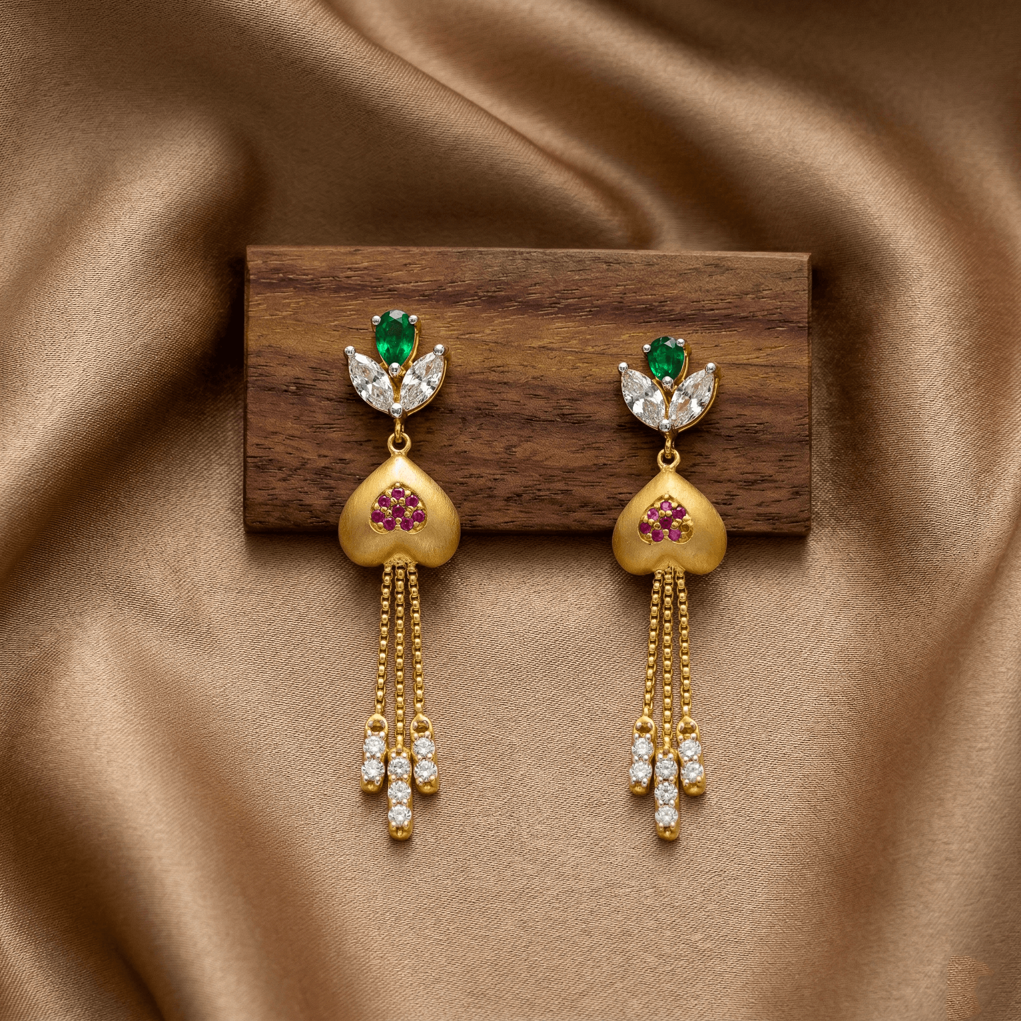 Radiant Regal Drop Earrings , South Screw