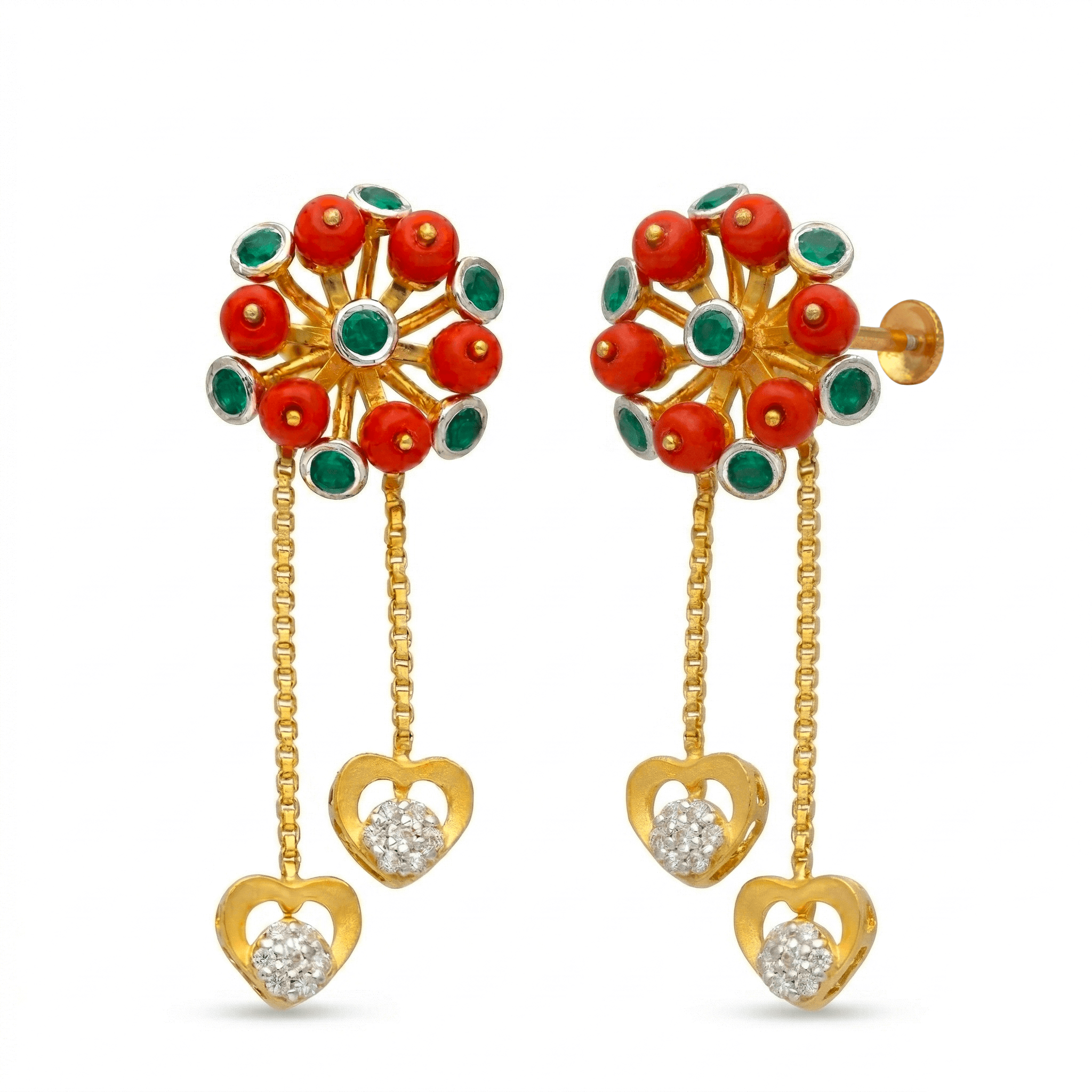 Royal Coral Sunburst Drops , South Screw