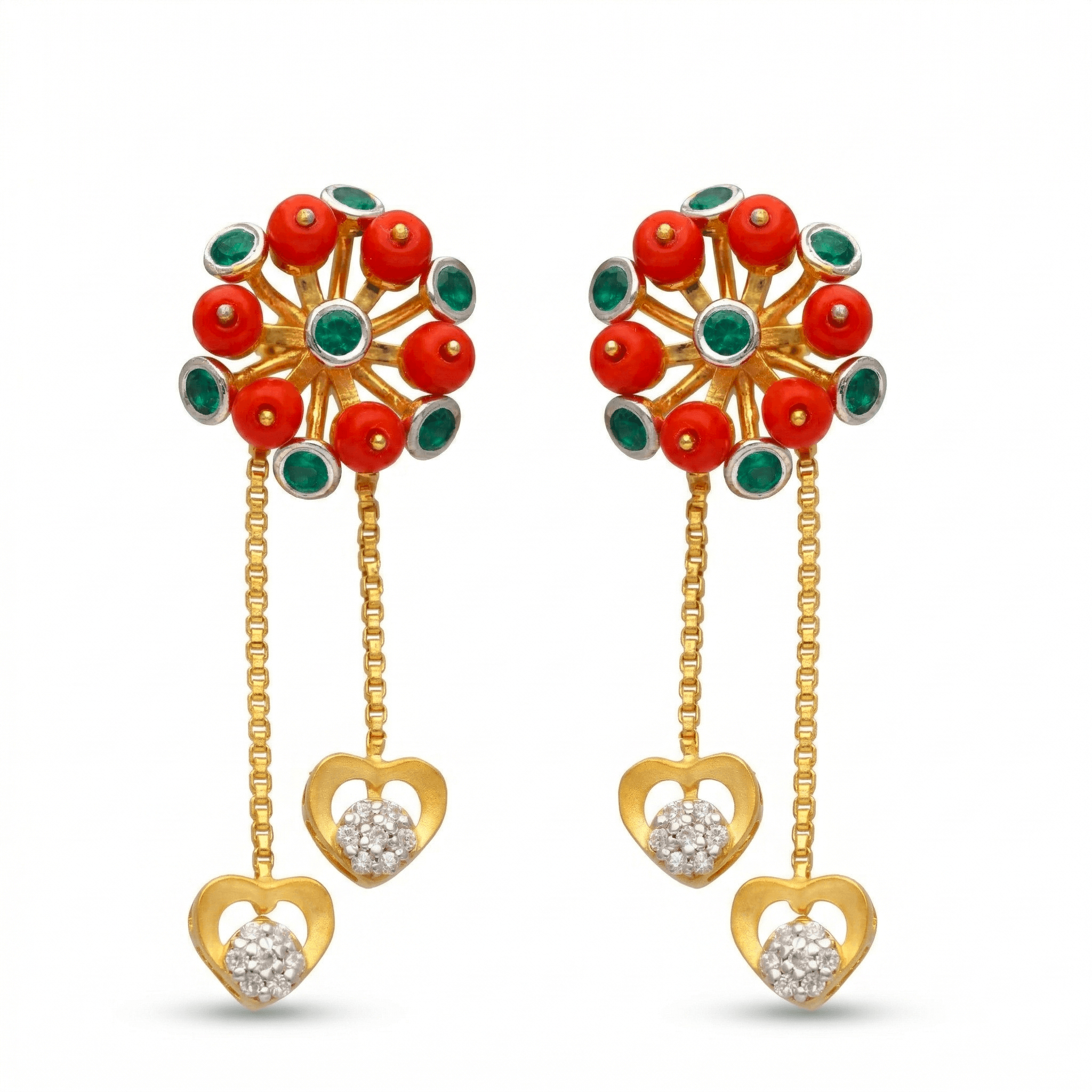 Royal Coral Sunburst Drops , South Screw
