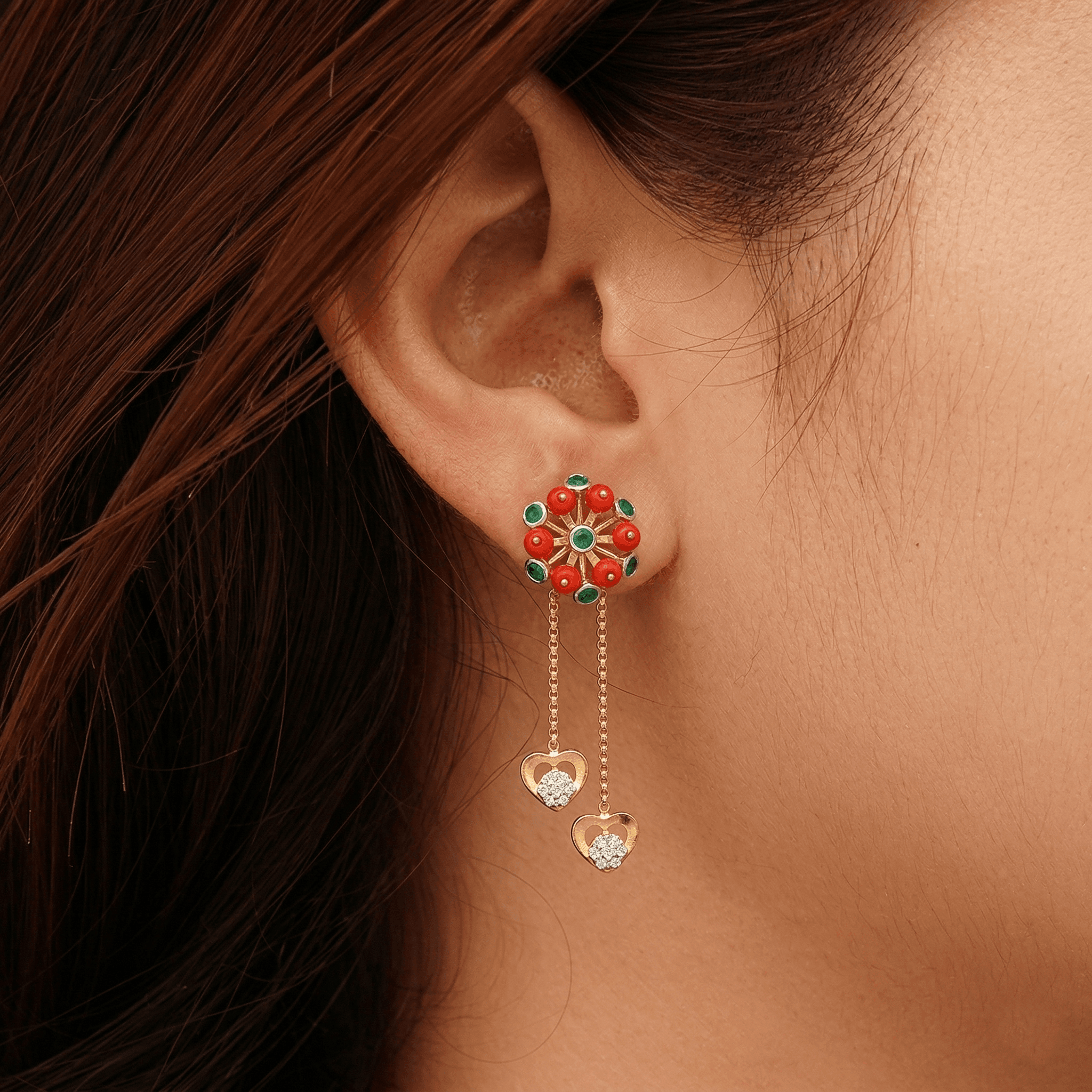 Royal Coral Sunburst Drops , South Screw