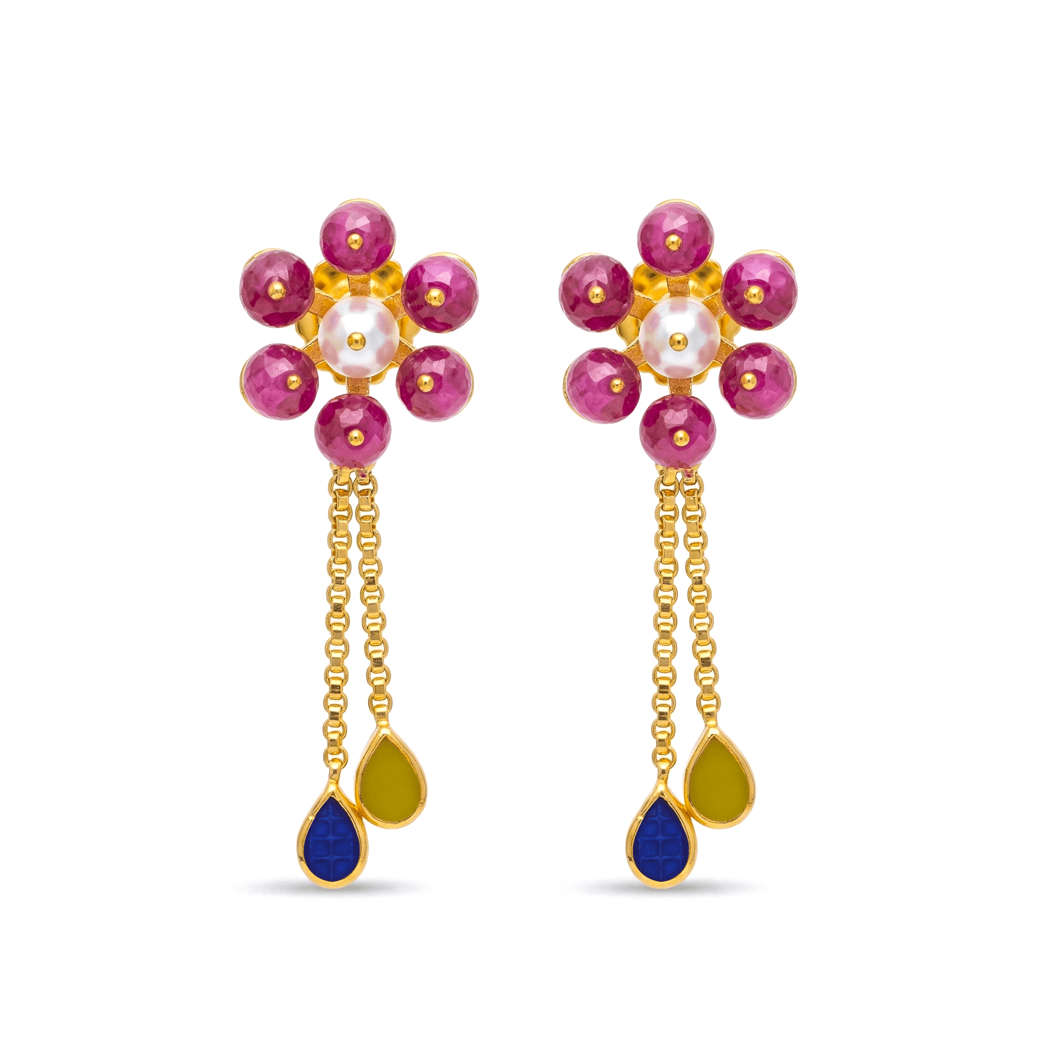 Floral Ruby Blossom Drops , South Screw