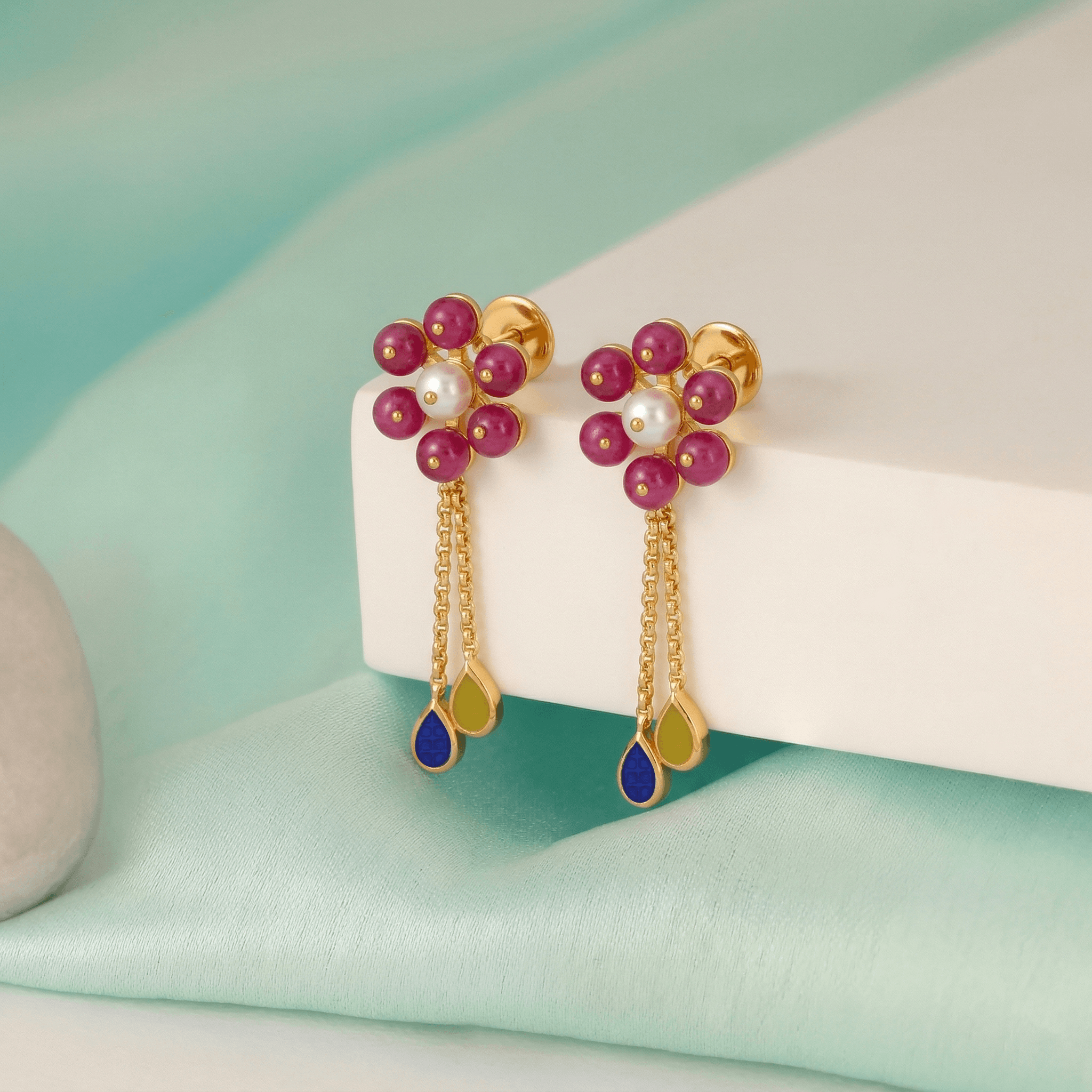 Floral Ruby Blossom Drops , South Screw