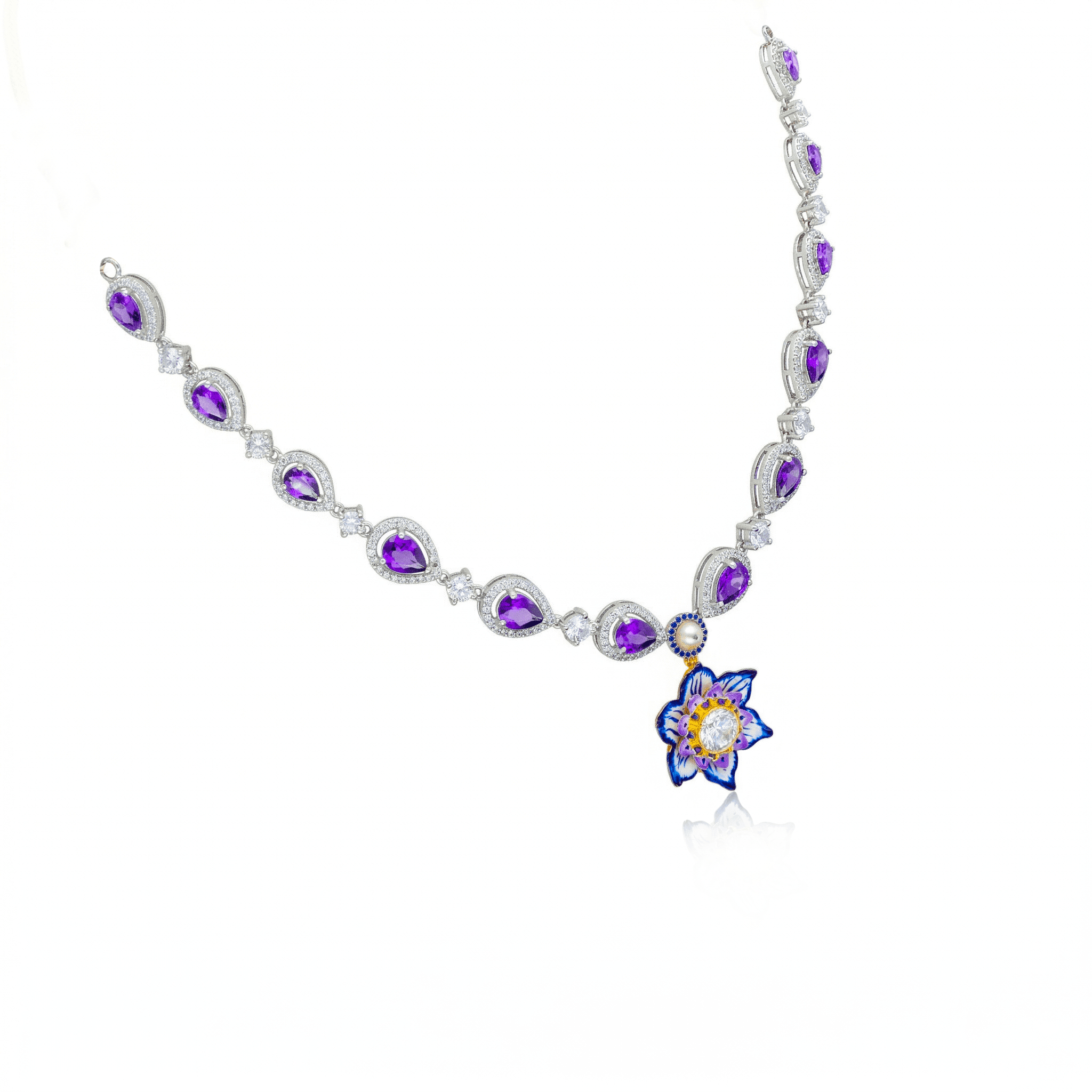 Amethyst Blossom Necklace , 