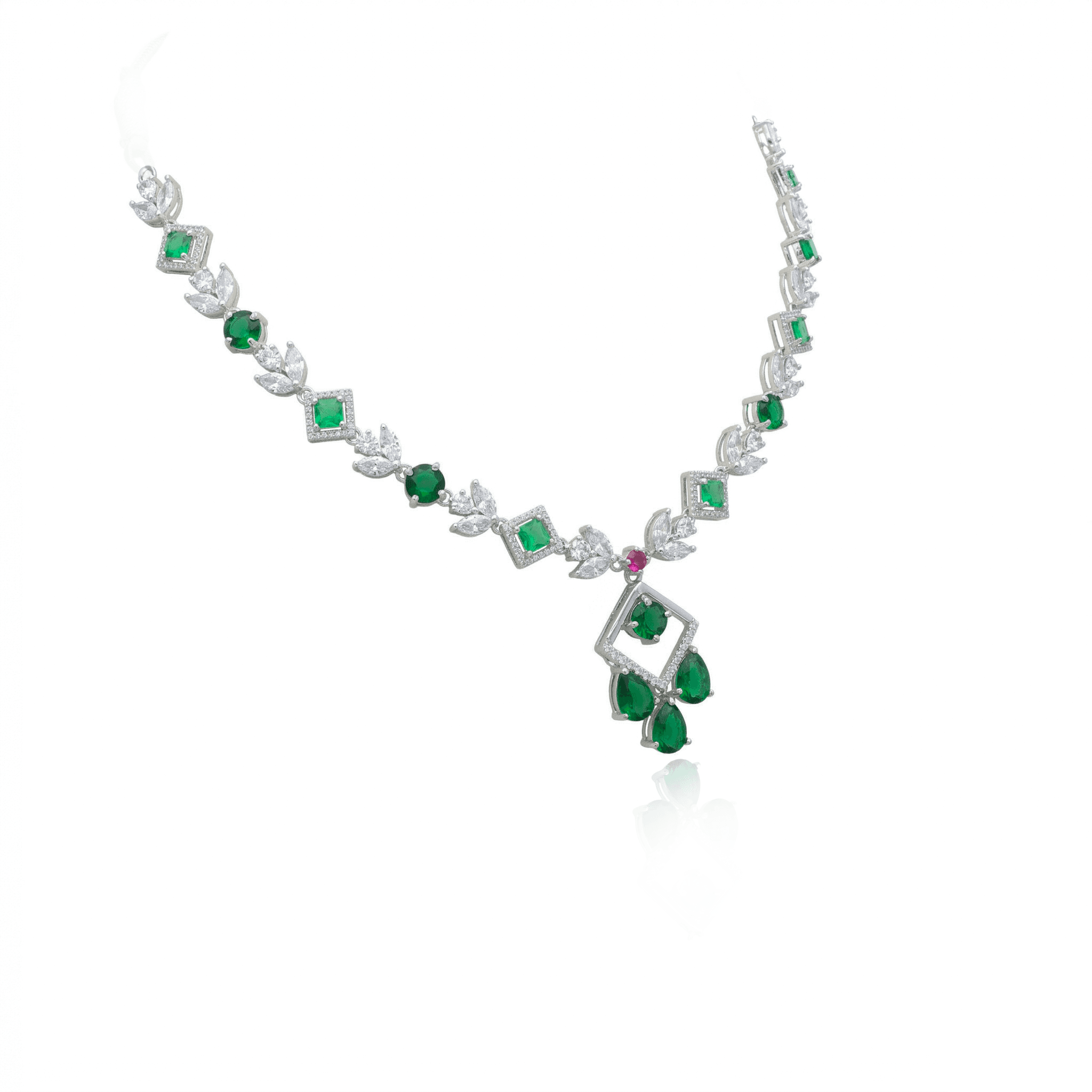 Geometric Drop Necklace , 