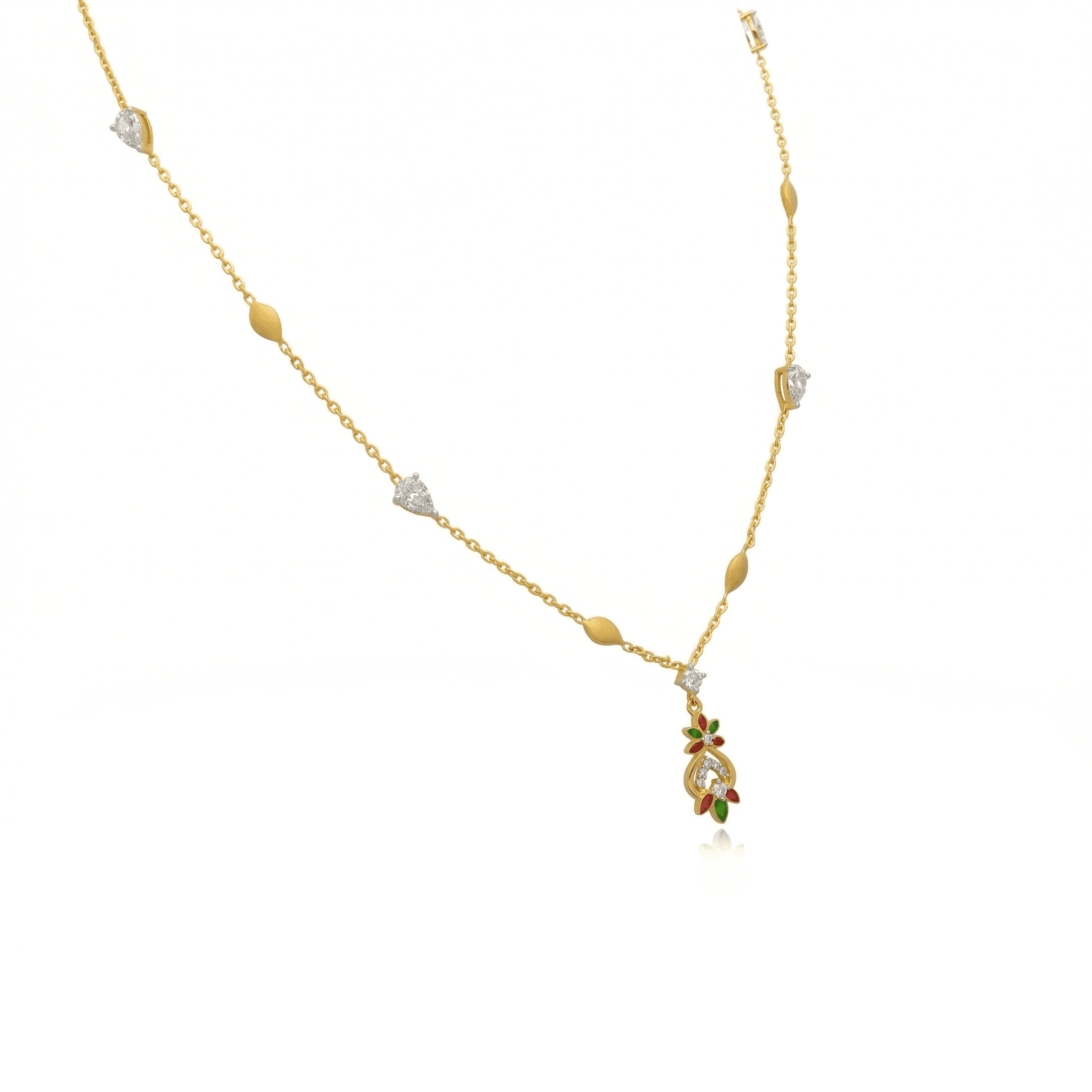 Festive Floral Pendant Chain , 