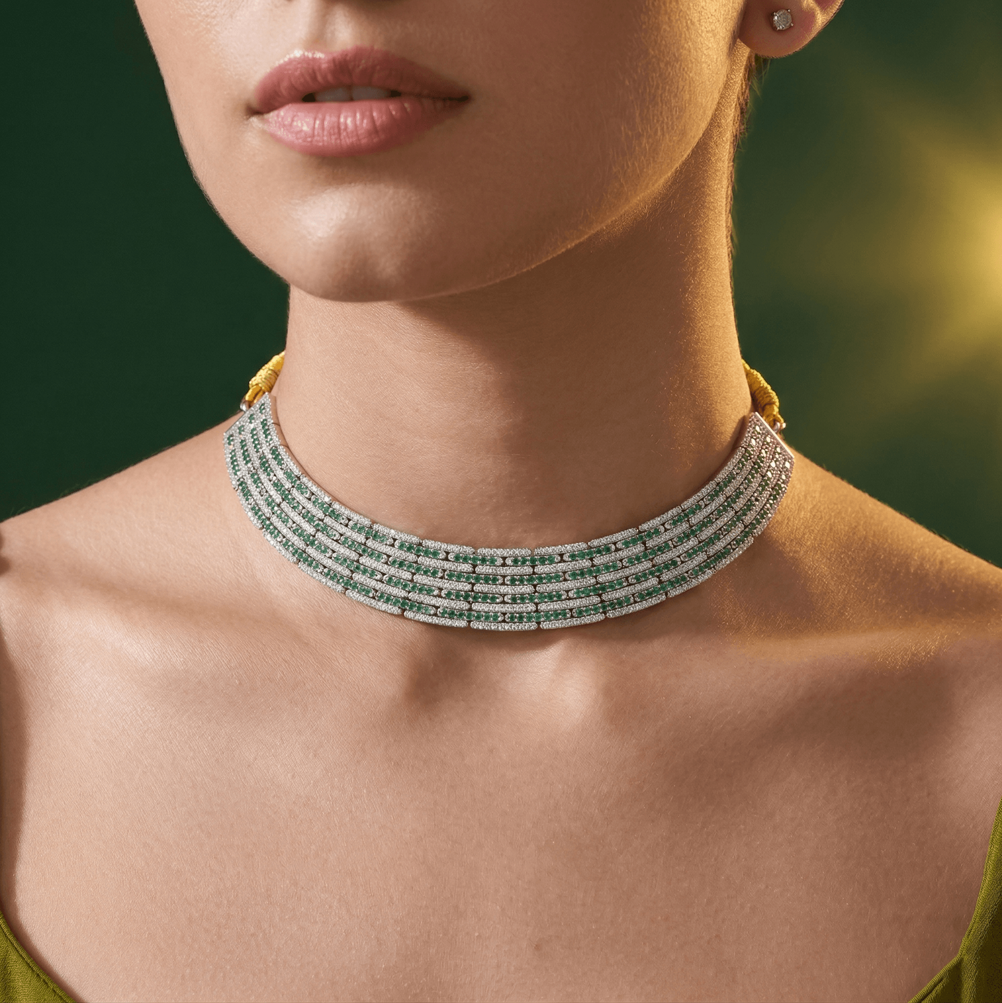Emerald Glow Choker , 