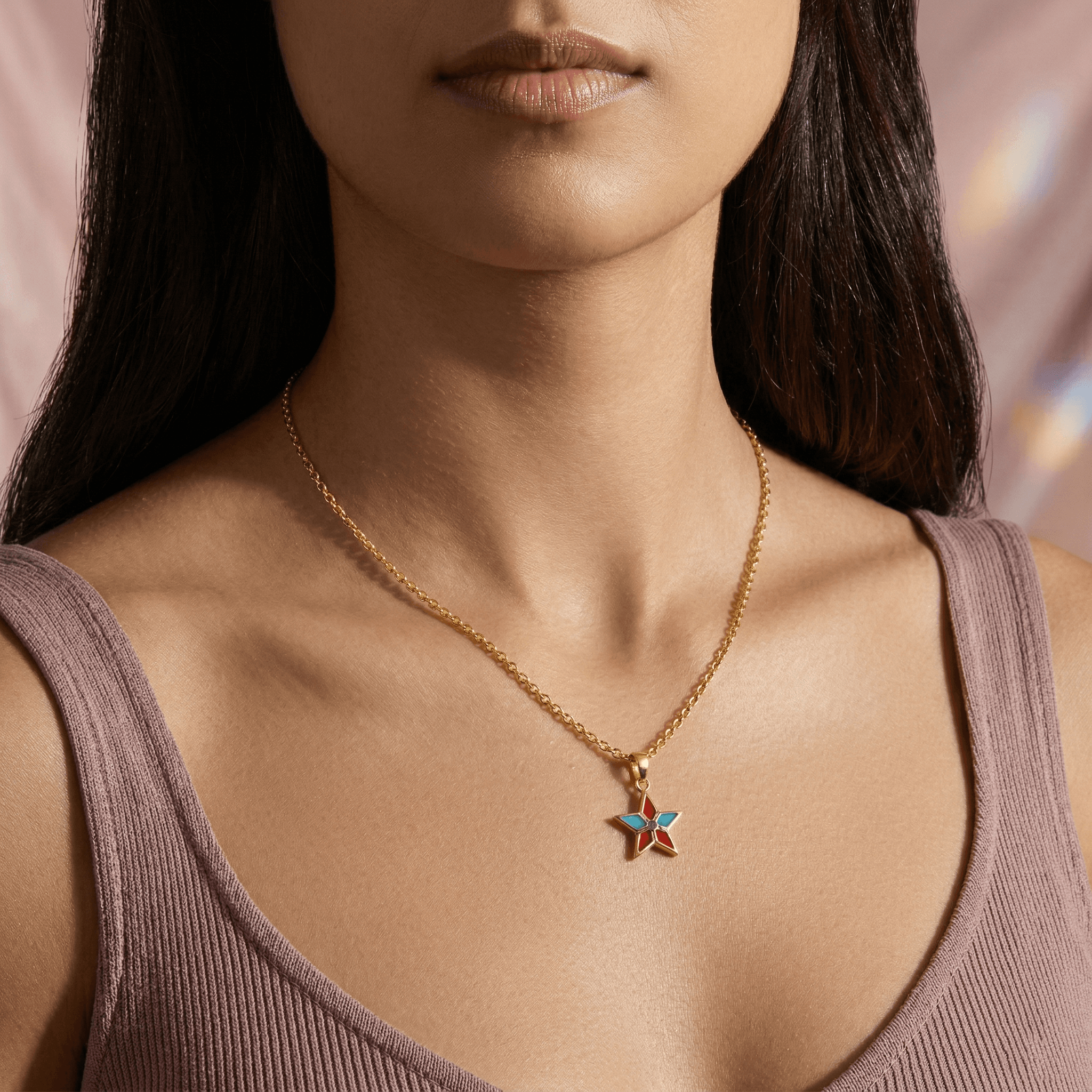 Patriotic Star Pendant , 