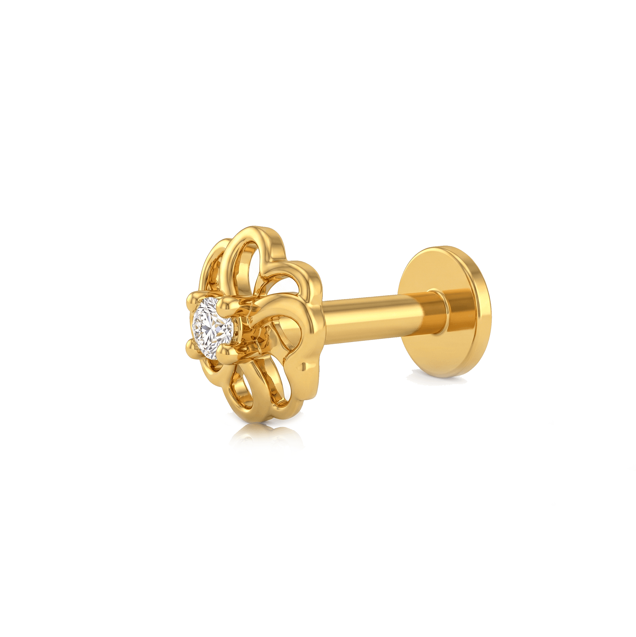 Petal Glow Nose Pin , 