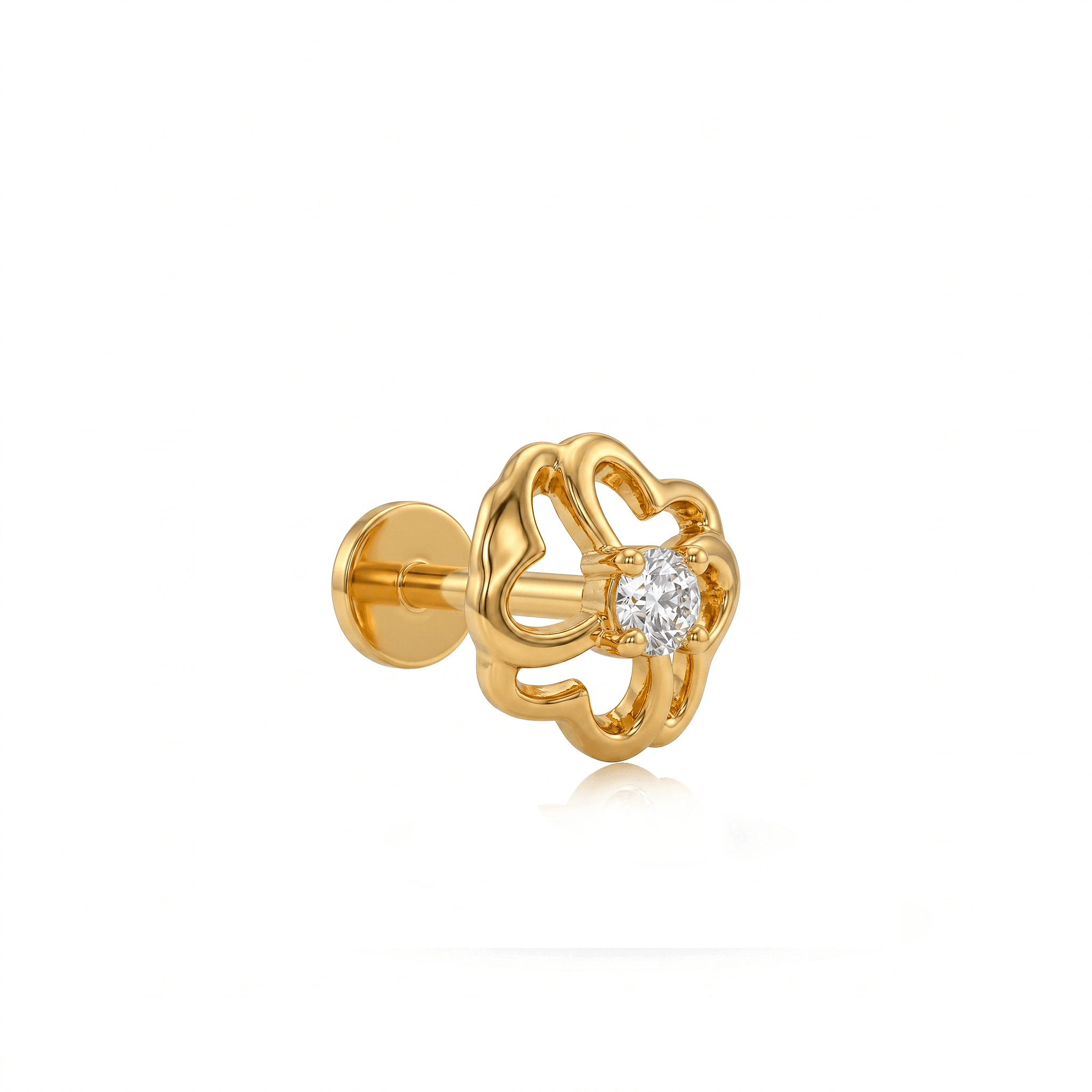 Petal Glow Nose Pin , 