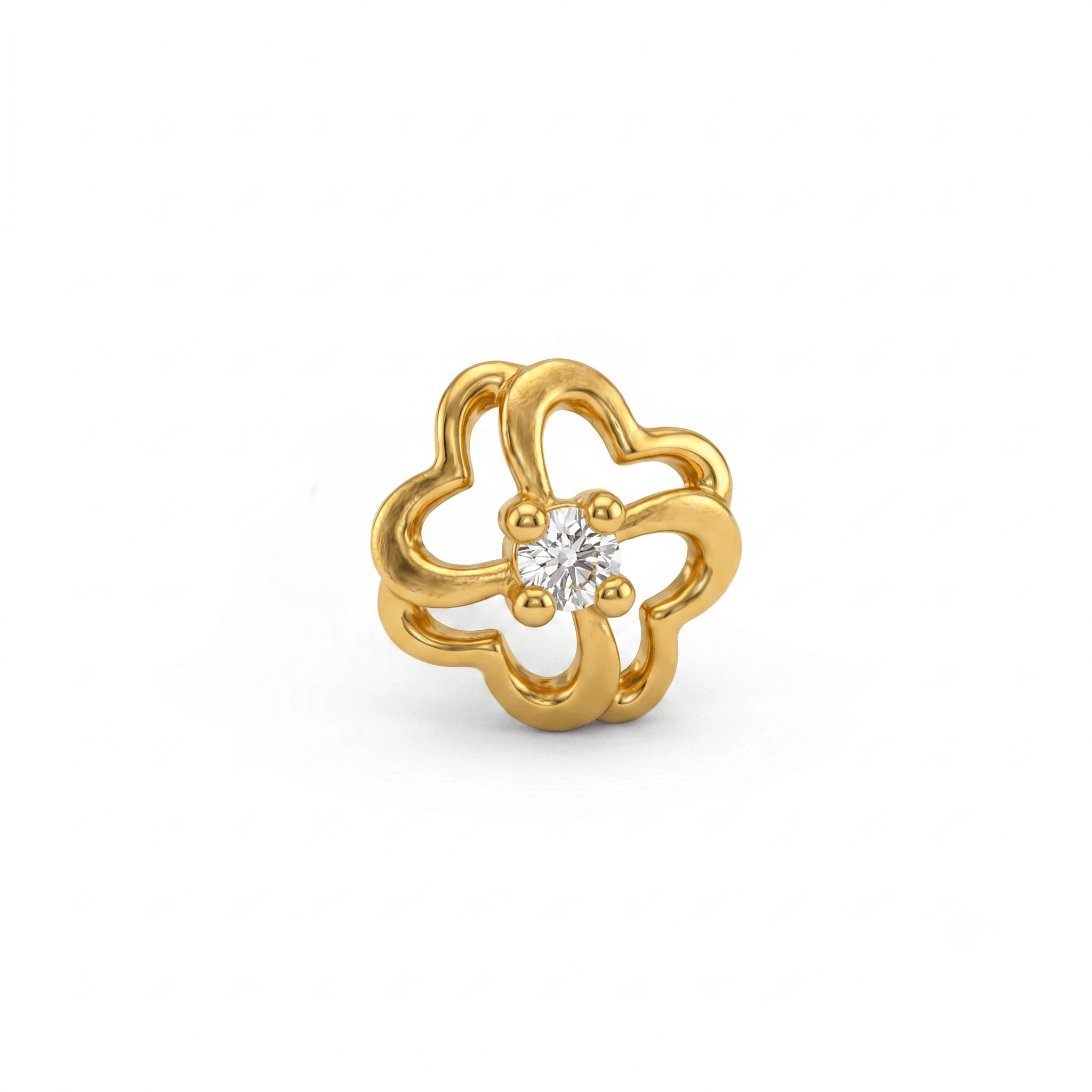 Petal Glow Nose Pin , 
