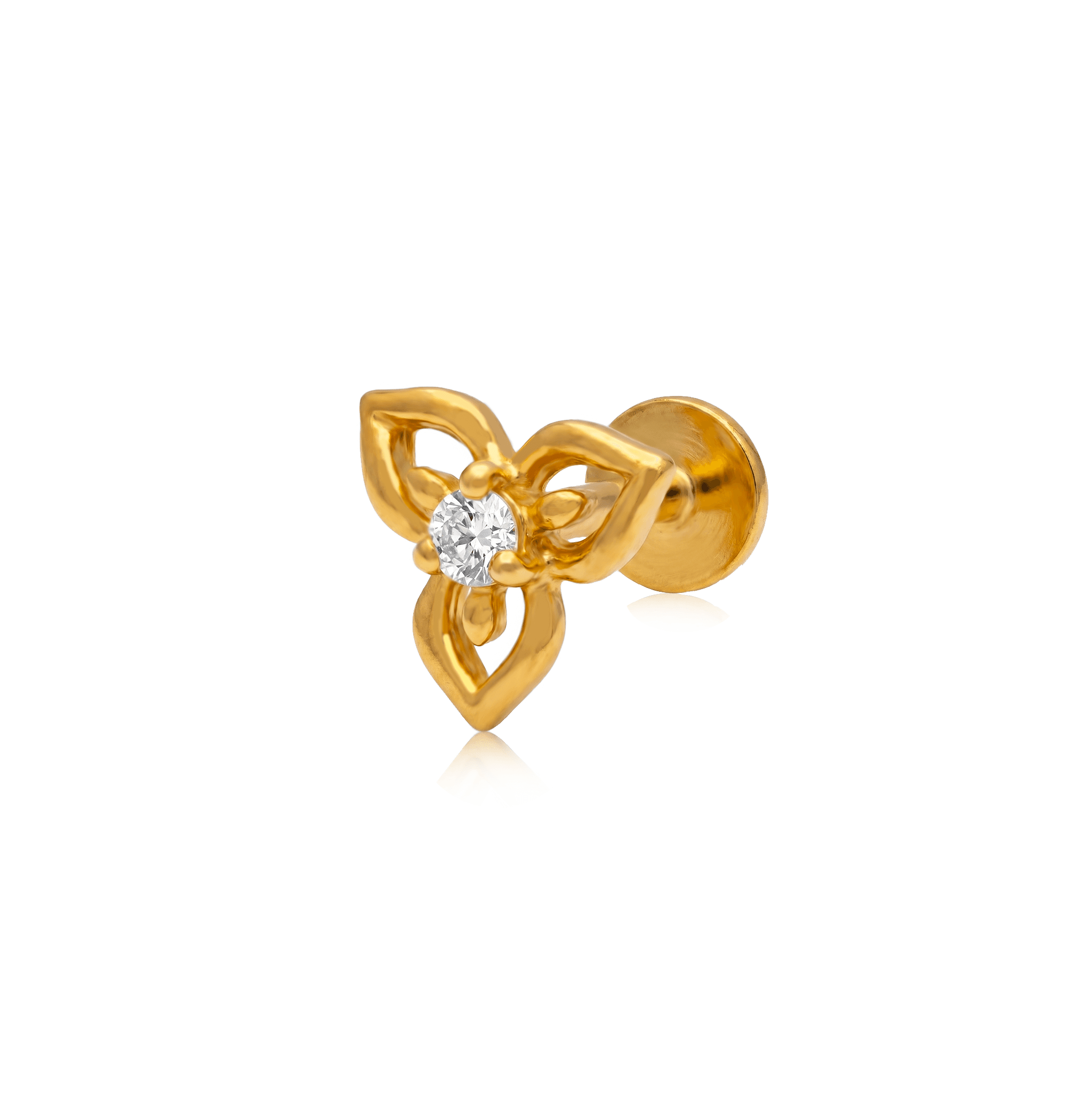 Golden Blossom Nose Stud , 