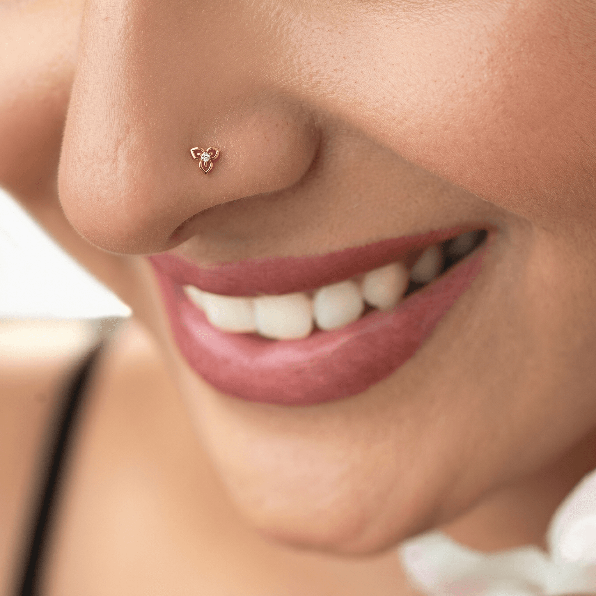 Golden Blossom Nose Stud , 
