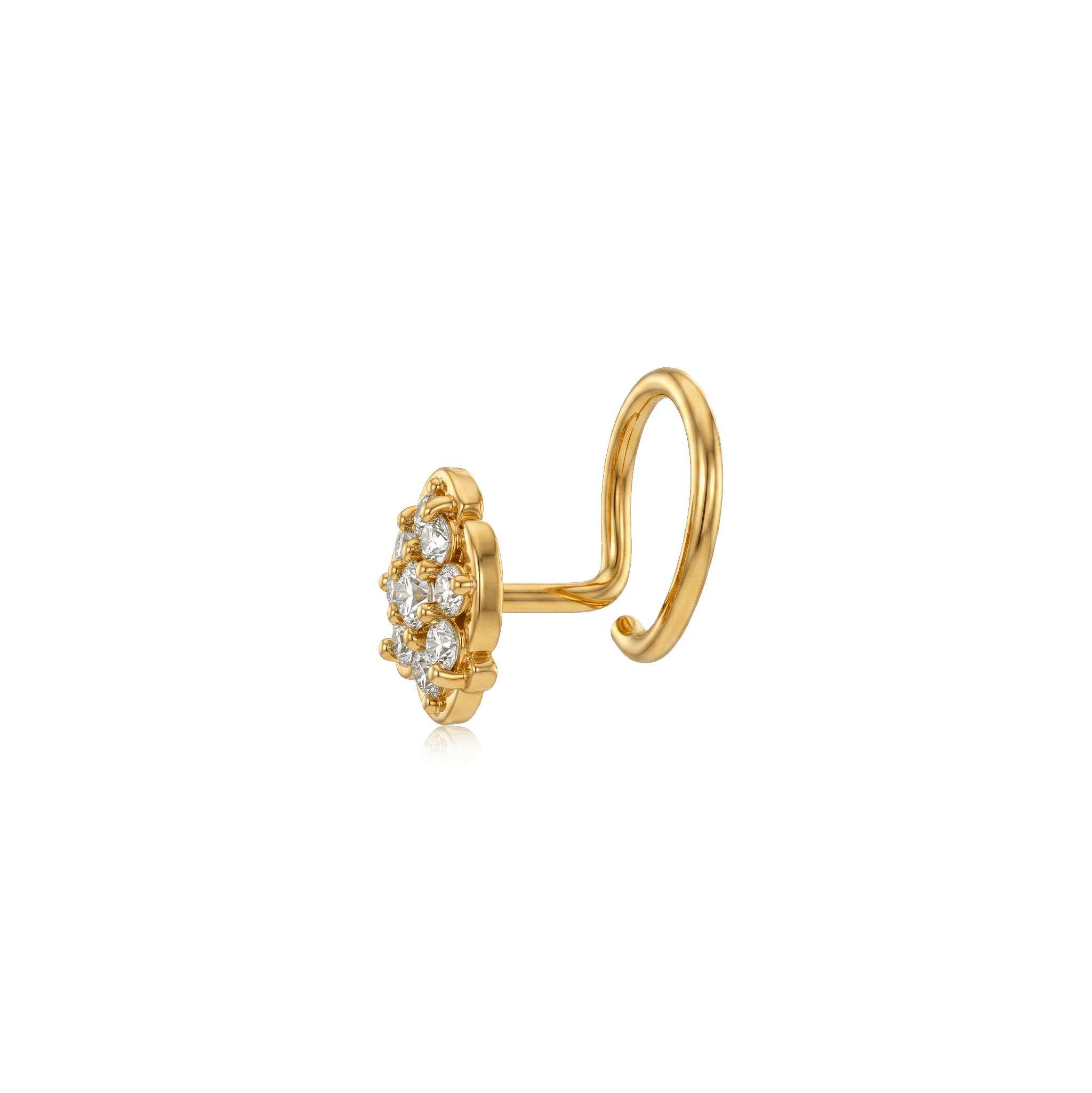 Golden Bloom Nose Pin , 