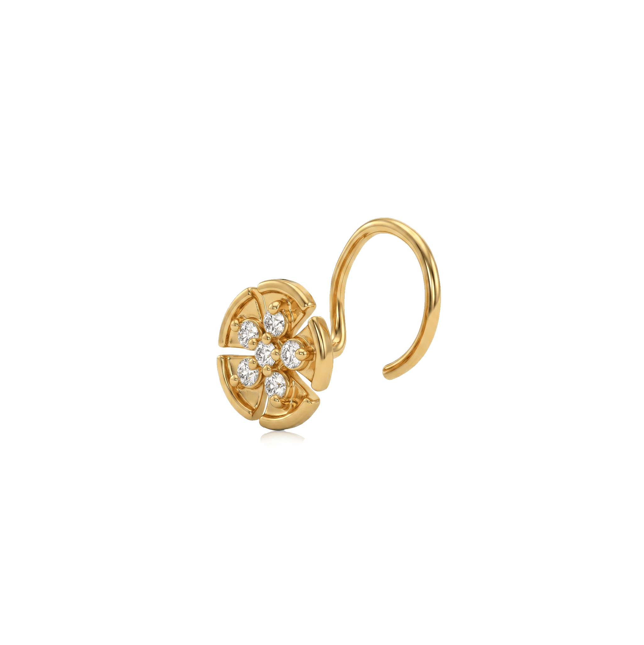 Golden Bloom Nose Pin , 