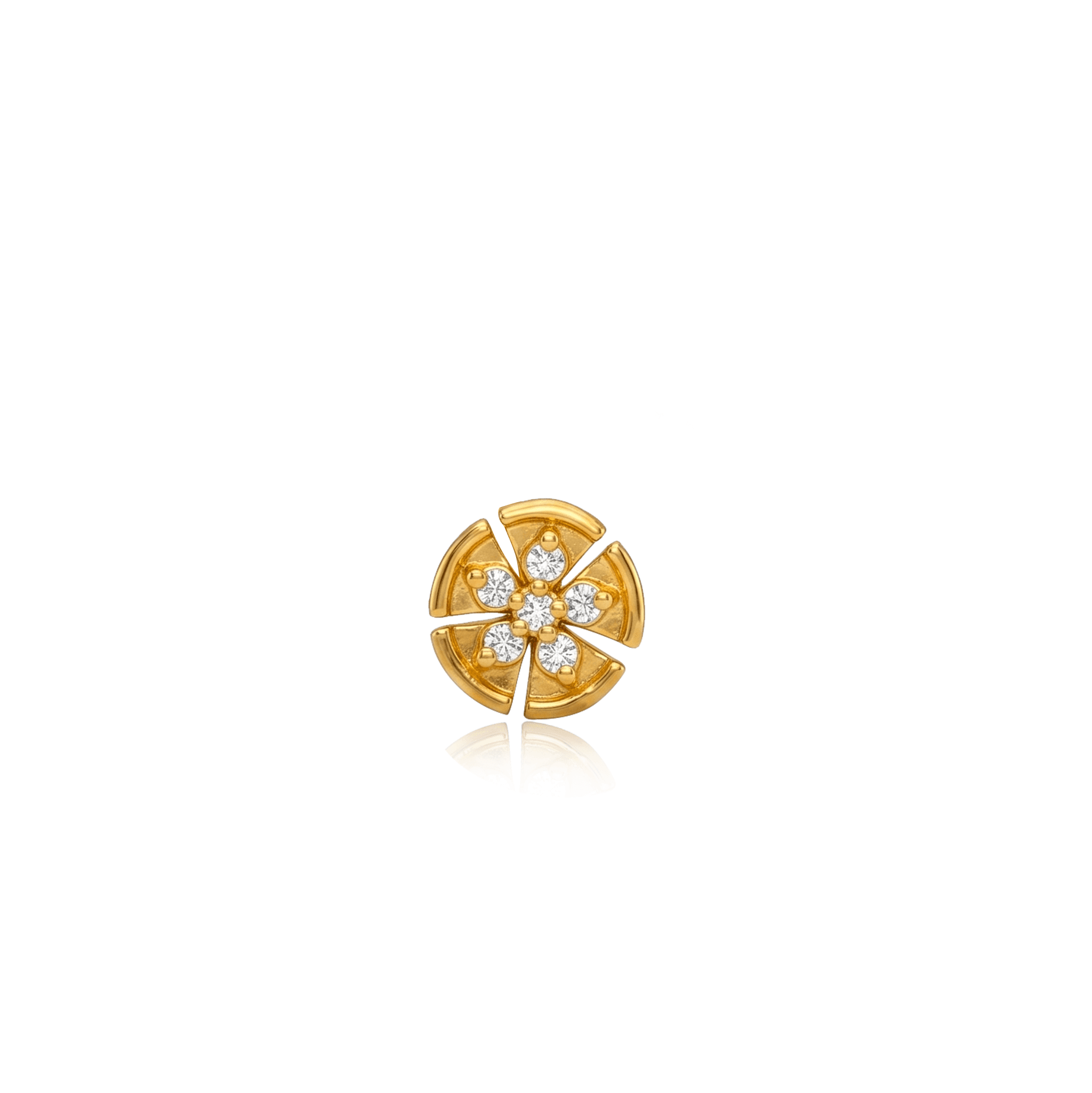 Golden Bloom Nose Pin , 