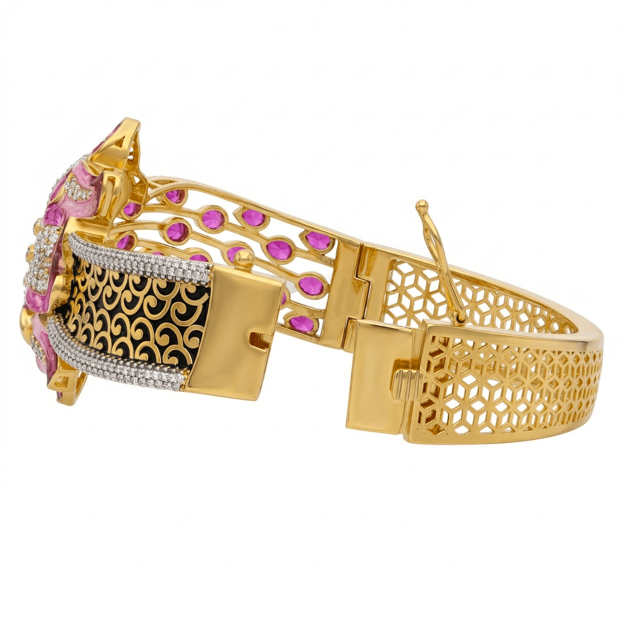 Royal Blooming Orchid Bangle , 2.3
