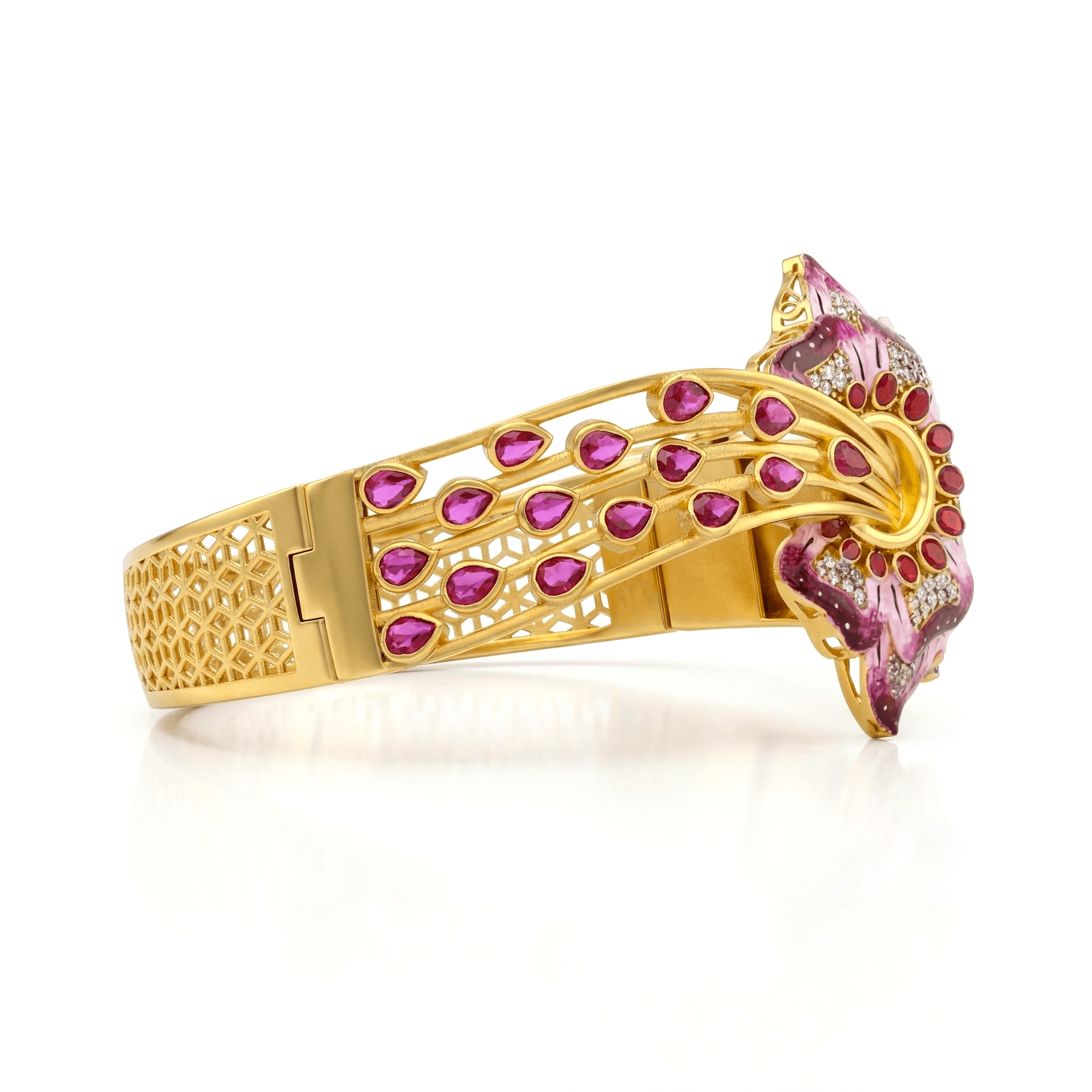 Royal Blooming Orchid Bangle , 2.3