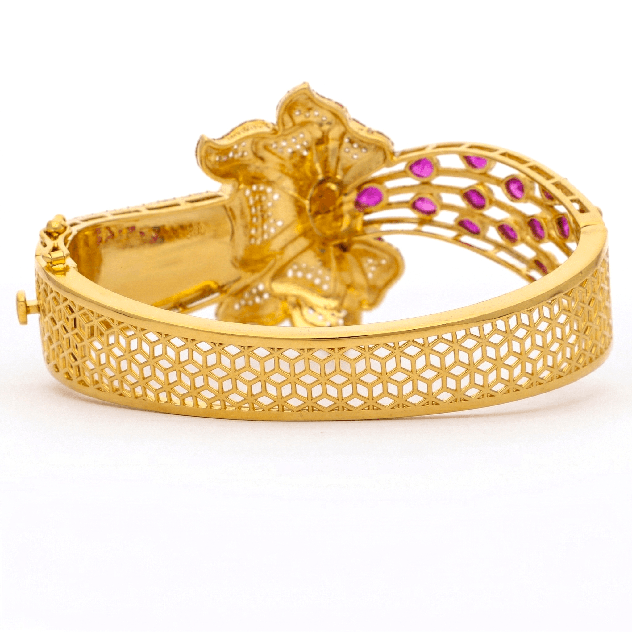Royal Blooming Orchid Bangle , 2.3
