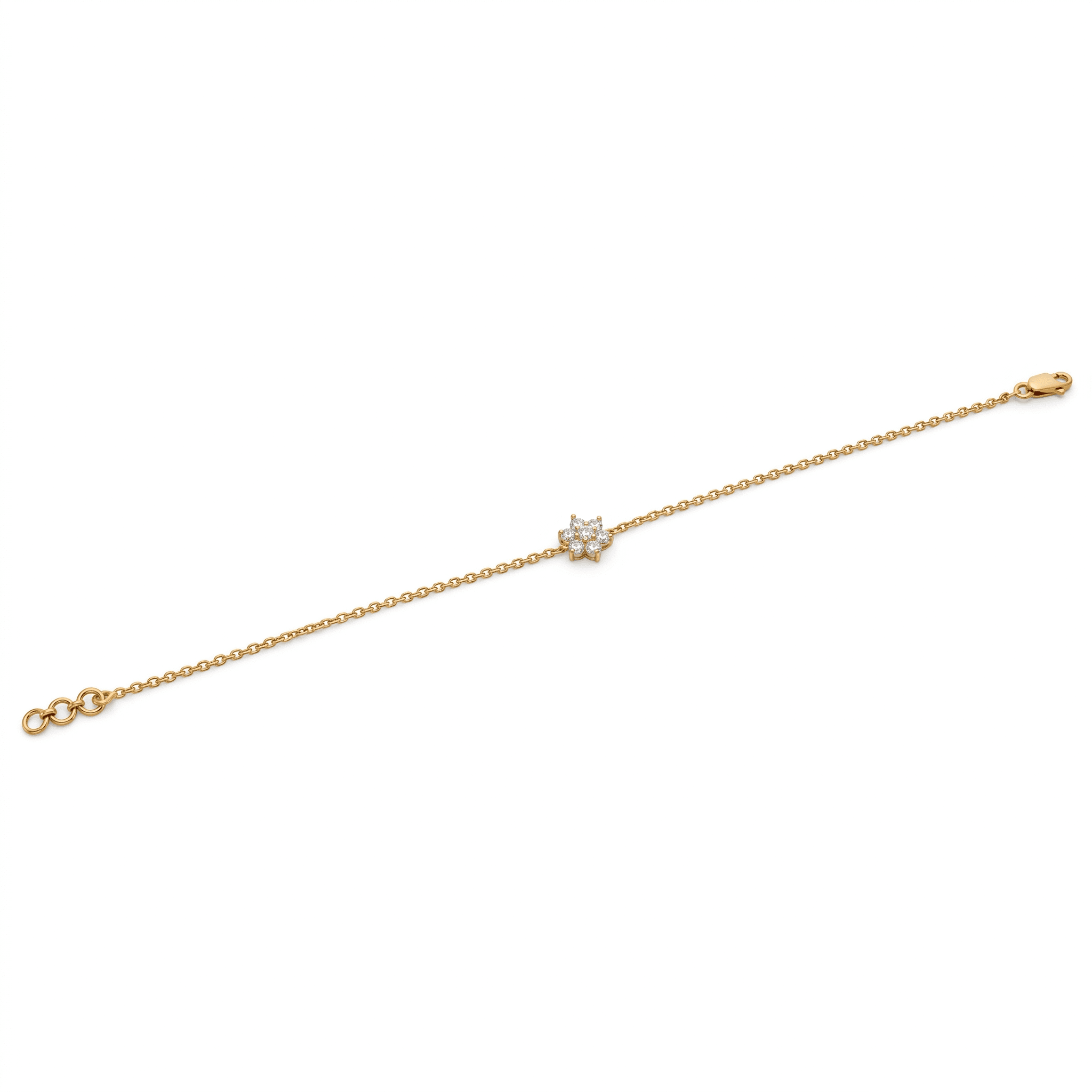 Petal Bloom Cluster Bracelet , 