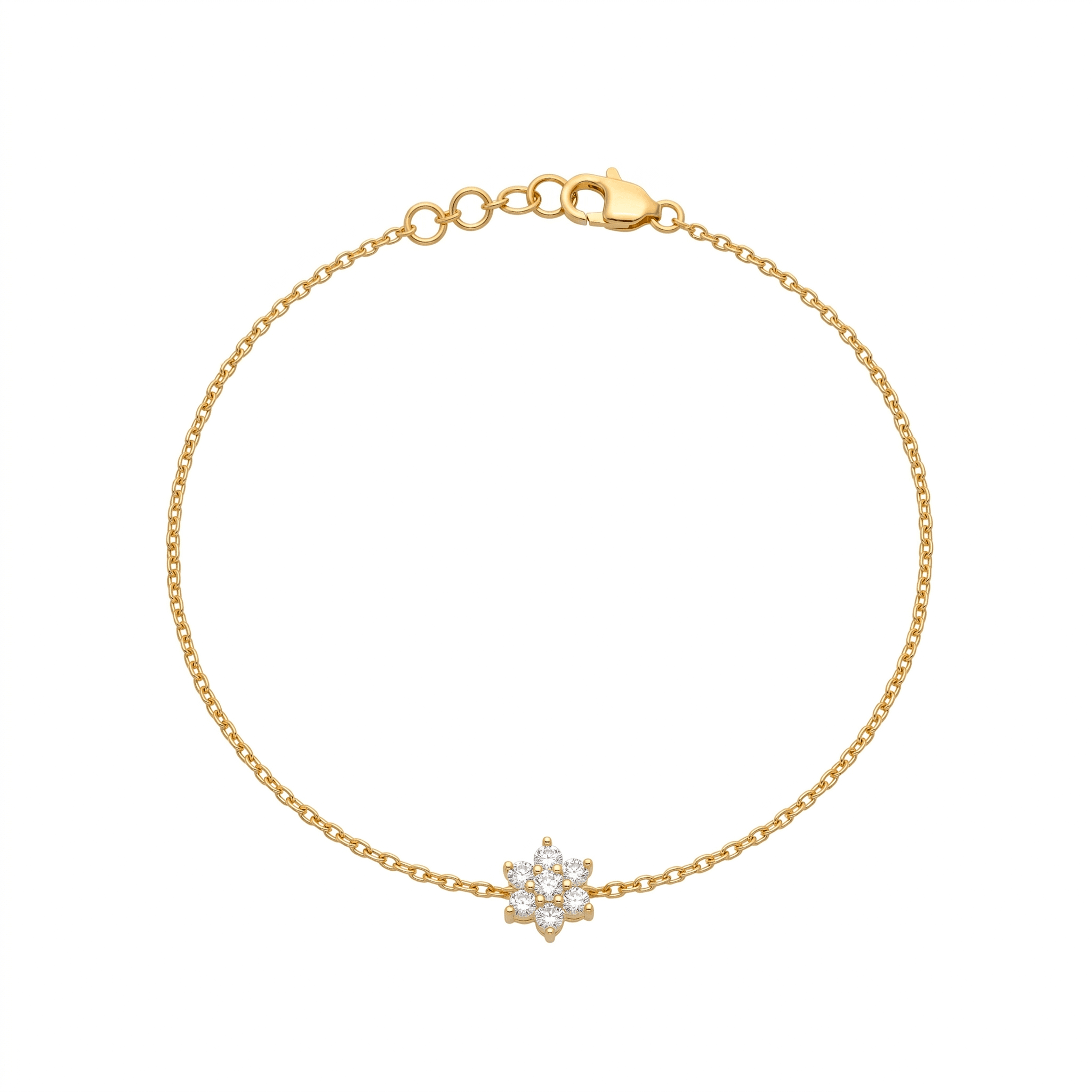 Petal Bloom Cluster Bracelet , 