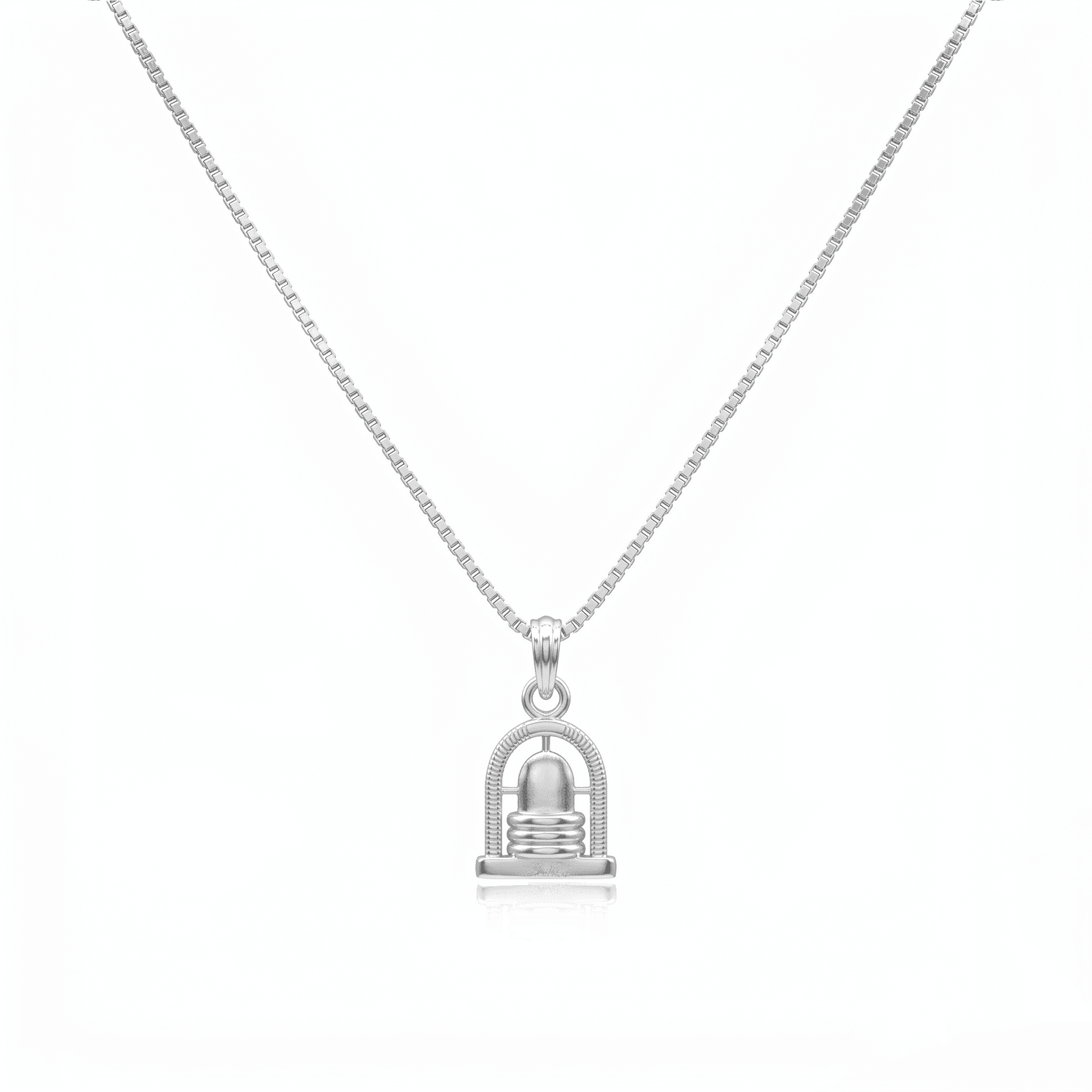 Silver Shiva Lingam Pendant , 
