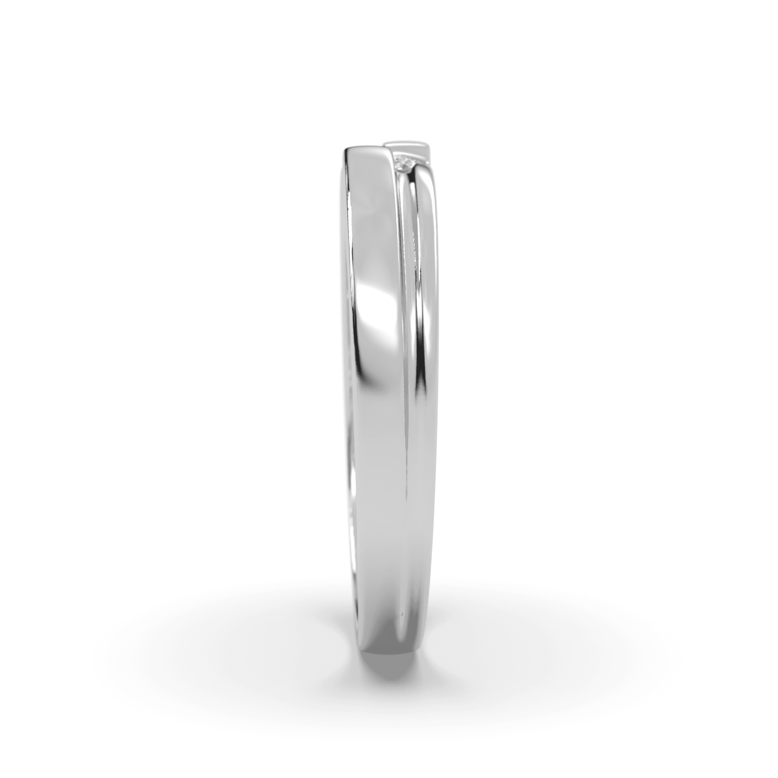Twin Soul Silver Couple Ring , 13
